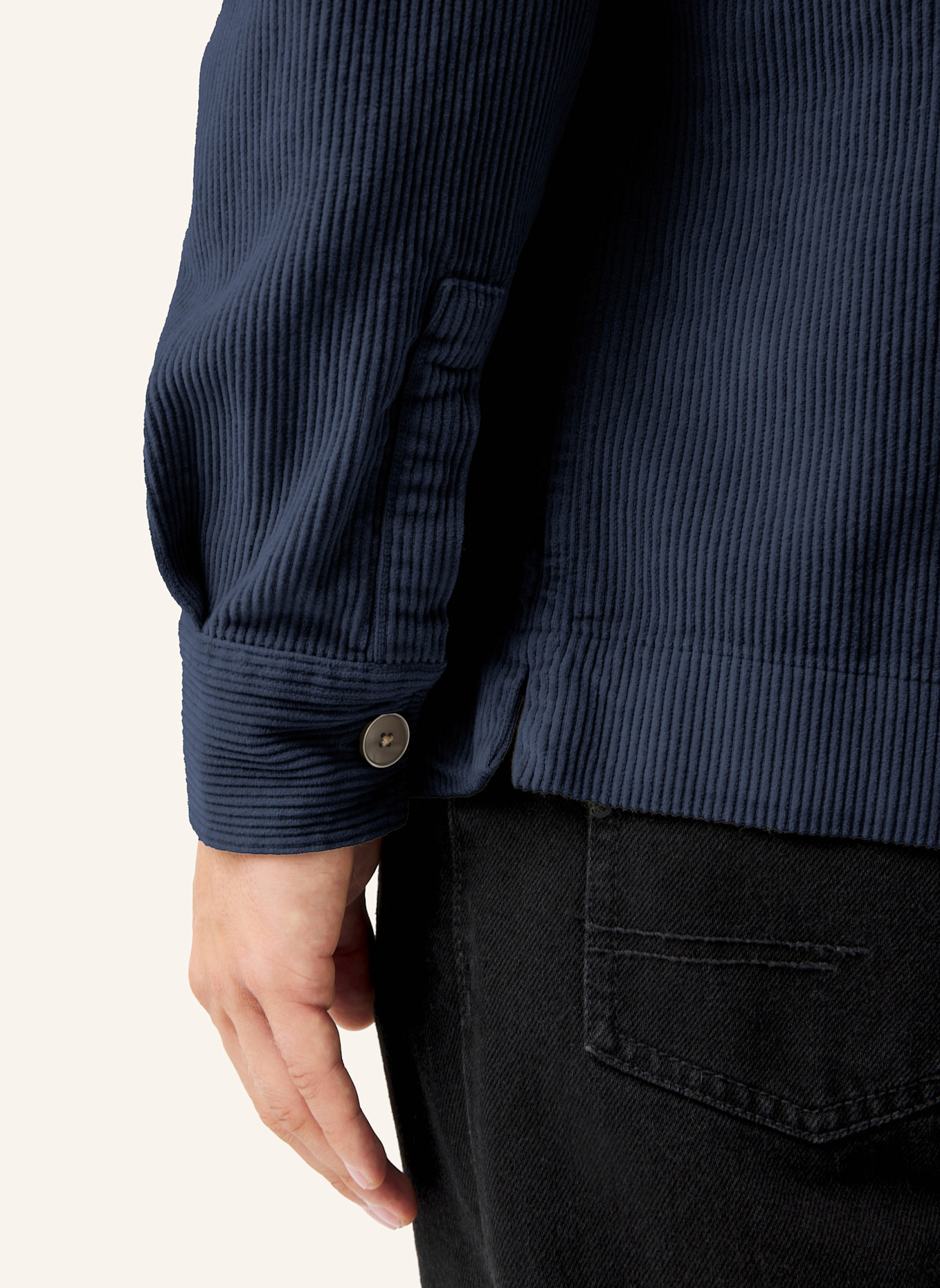 MAERZ MUENCHEN Cord-Overjacket: BLAU