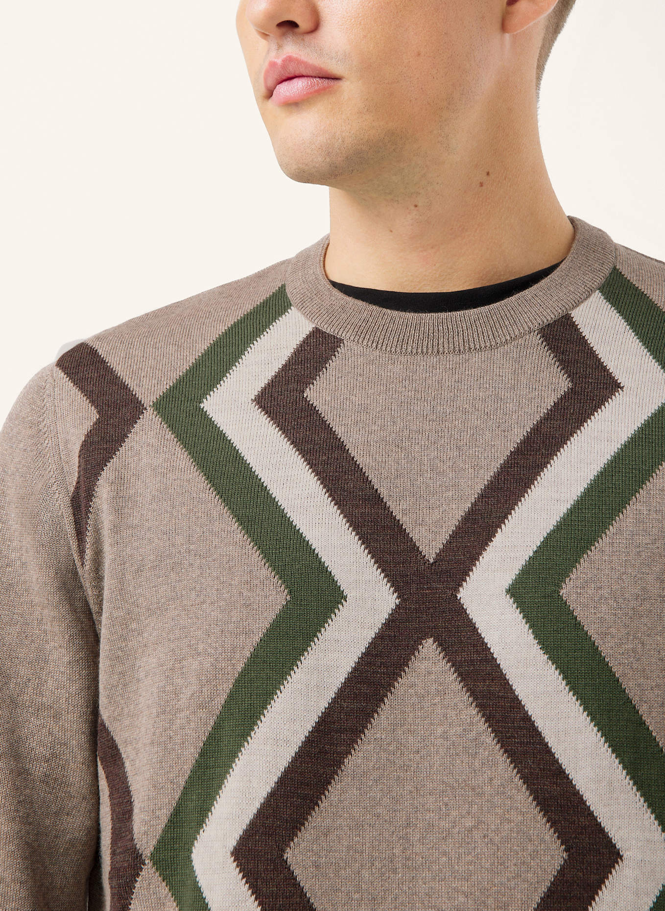 MAERZ MUENCHEN Strickpullover 496601: BEIGE