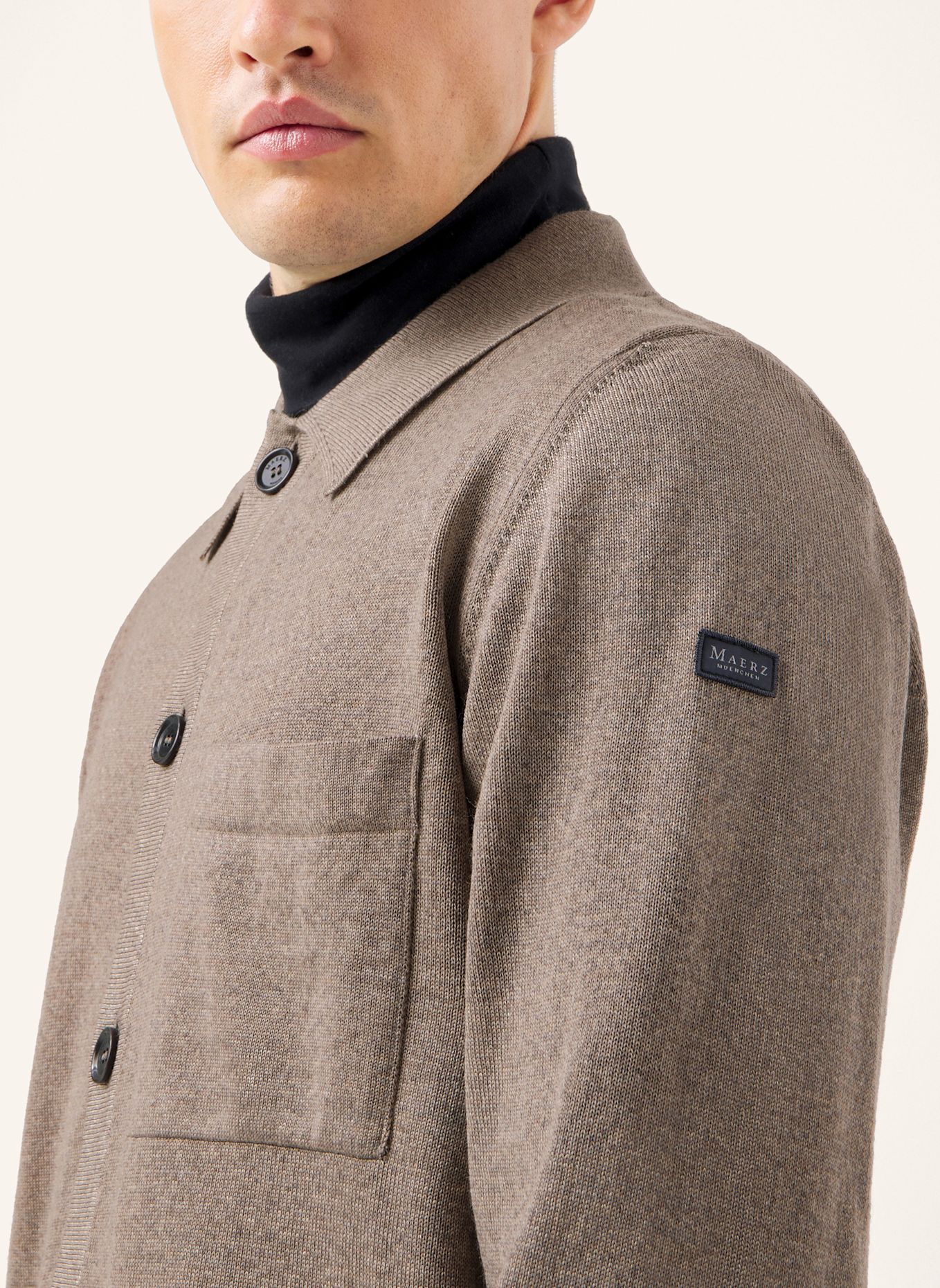 MAERZ MUENCHEN Strickjacke: BEIGE