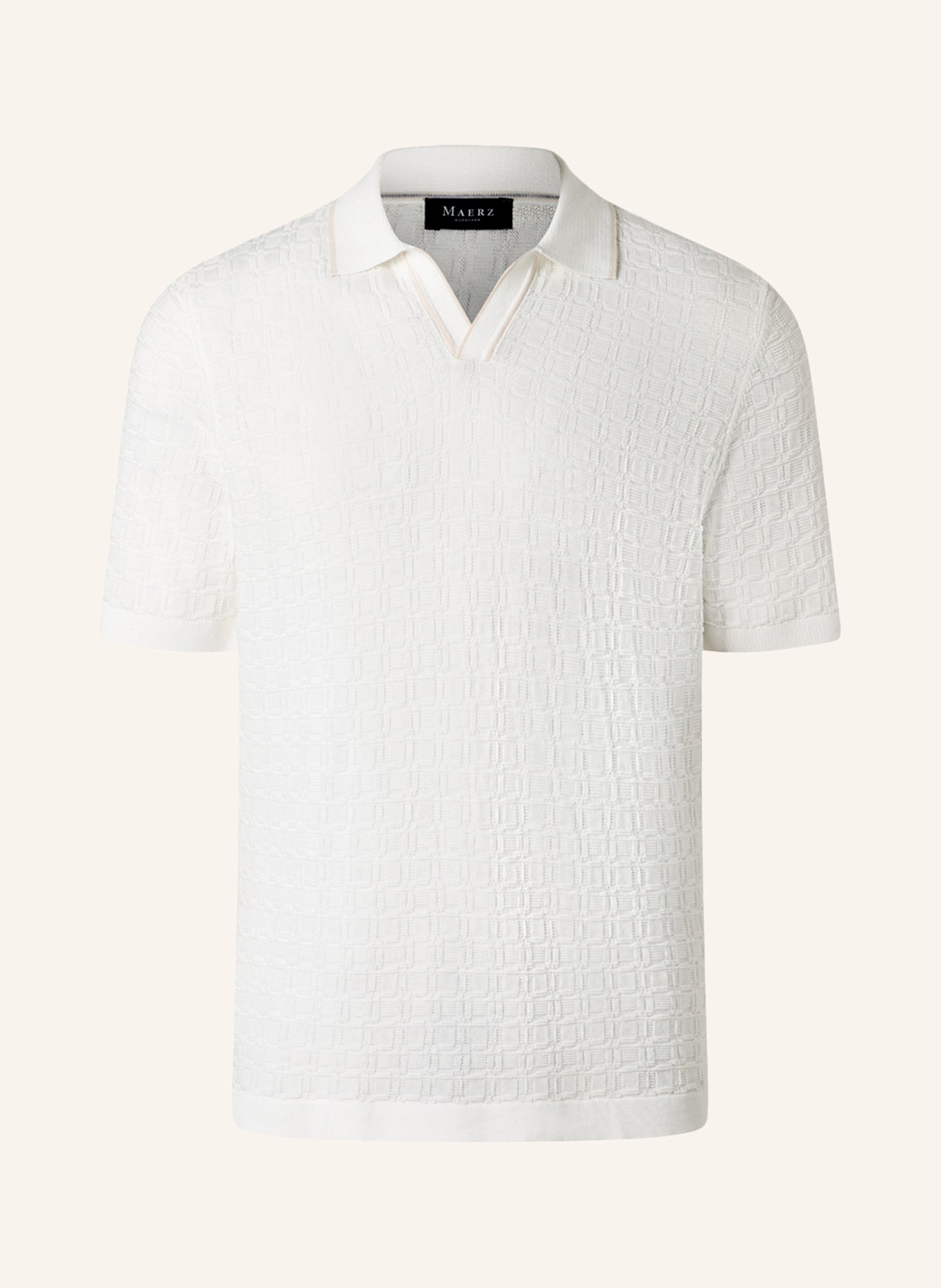 MAERZ MUENCHEN Poloshirt 451601: WEISS