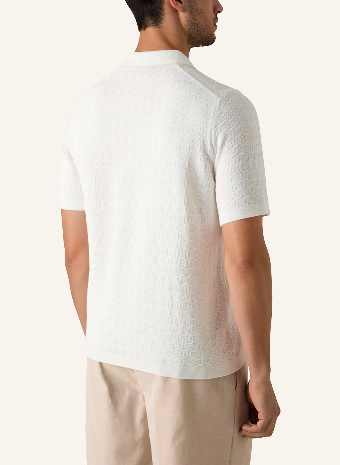 MAERZ MUENCHEN Poloshirt 451601: WEISS