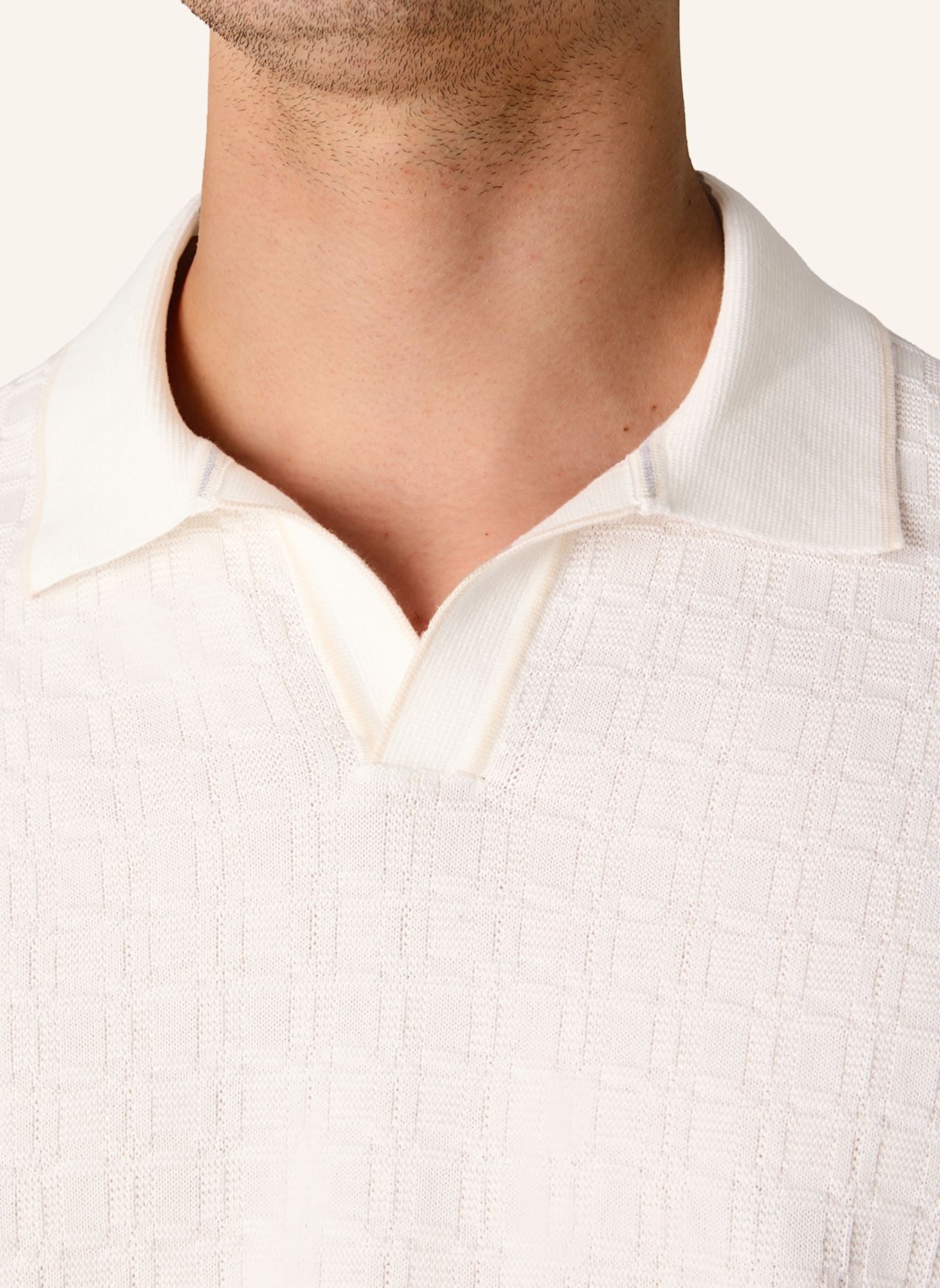 MAERZ MUENCHEN Poloshirt 451601: WEISS