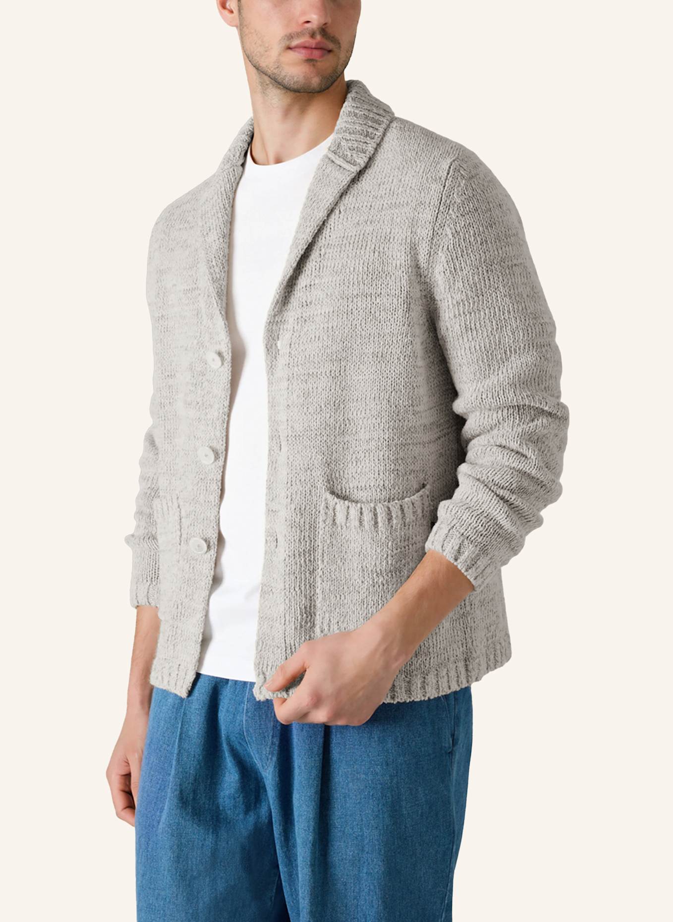 MAERZ MUENCHEN Strickblazer 500300: BEIGE