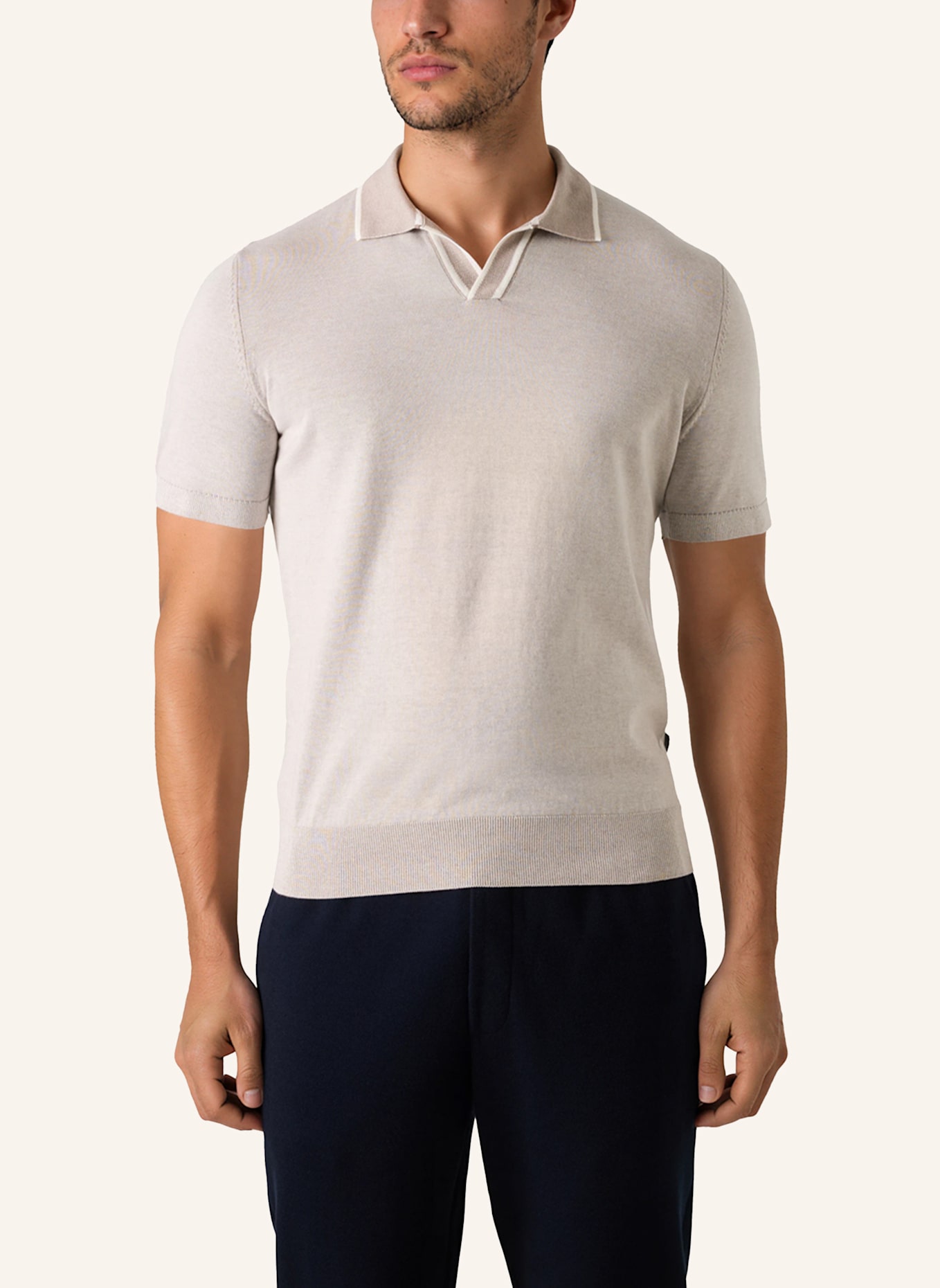 MAERZ MUENCHEN Poloshirt 452101: BEIGE