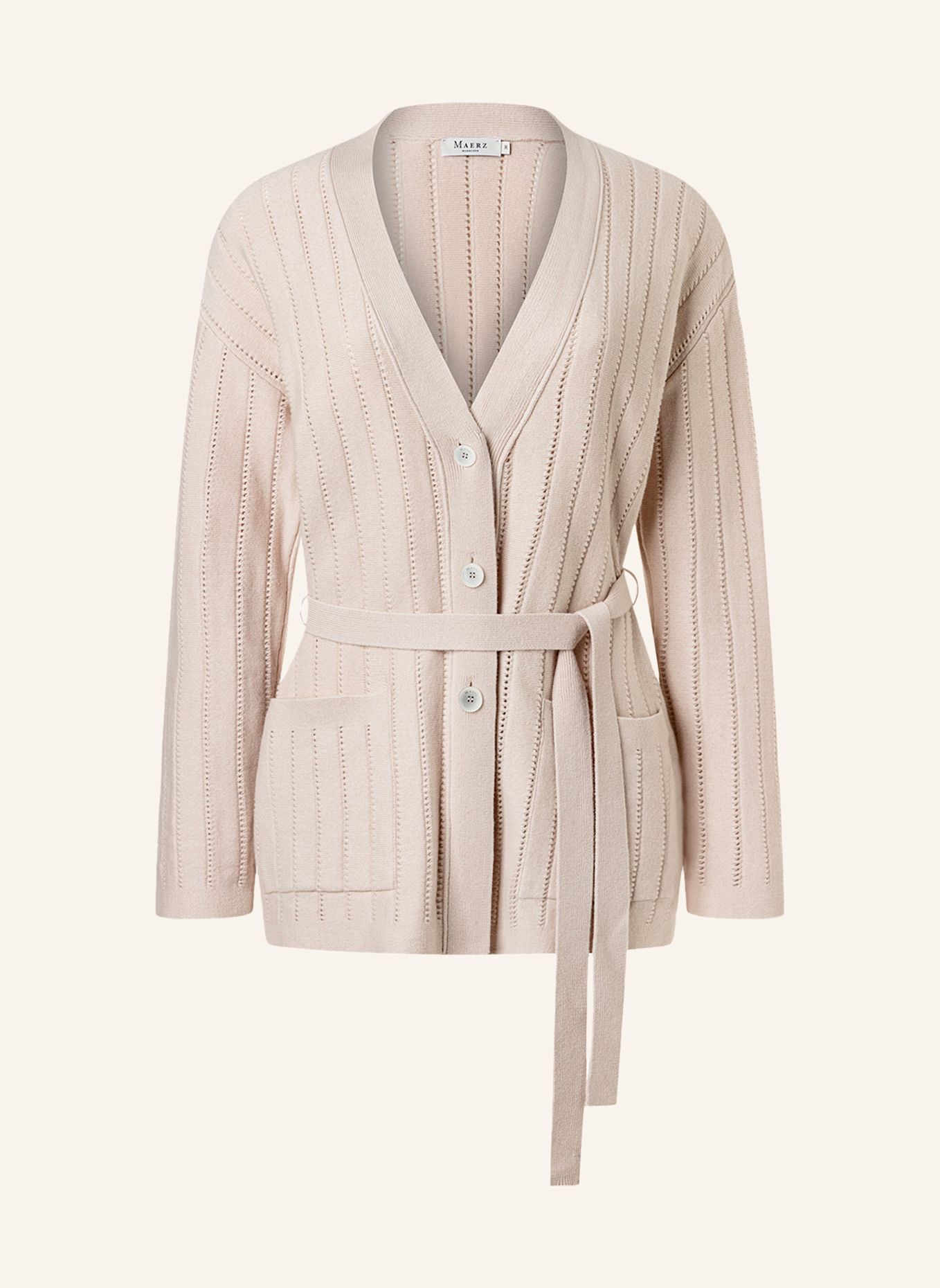 MAERZ MUENCHEN Strickcardigan 217200: BEIGE