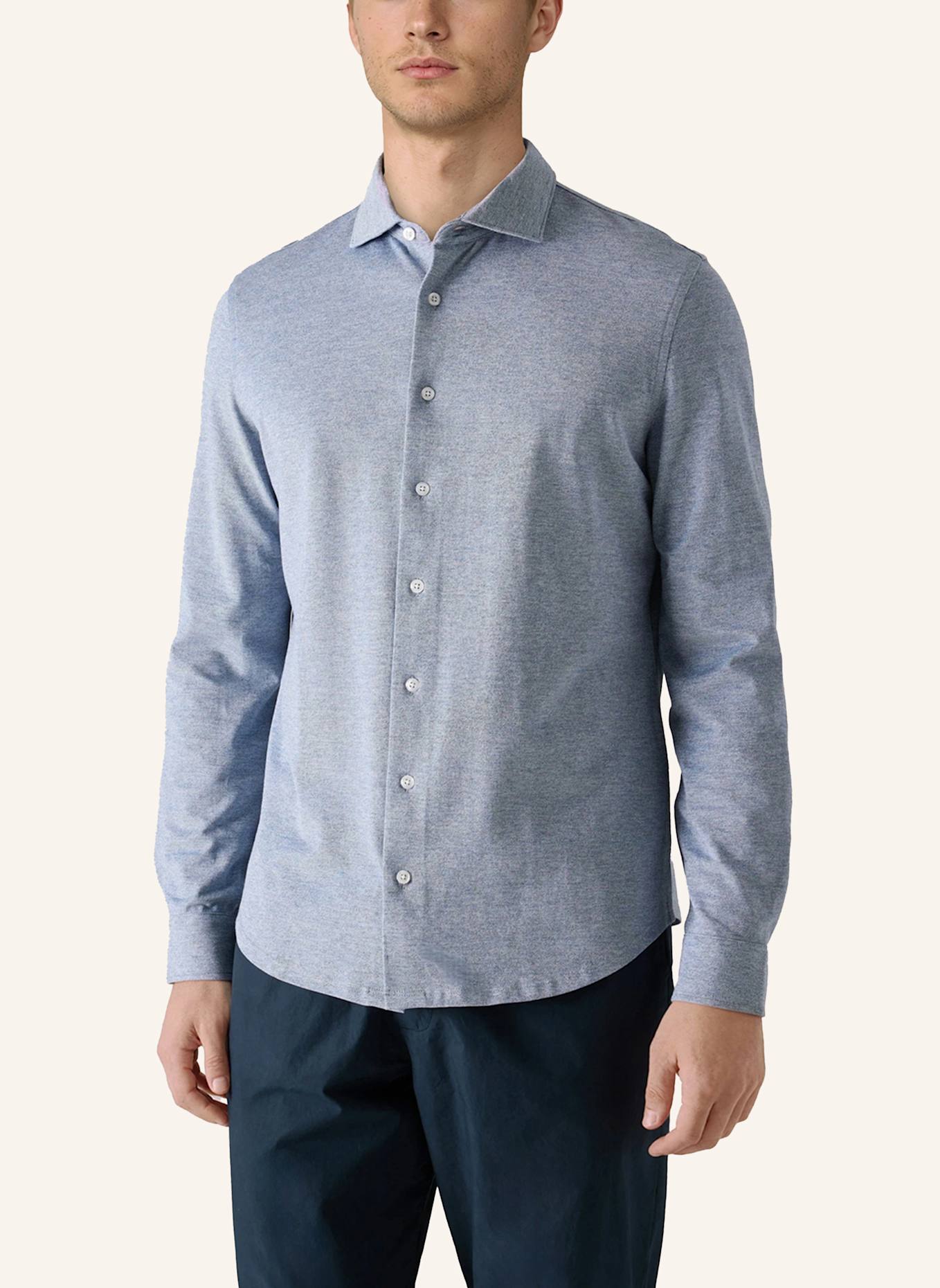 MAERZ MUENCHEN Langarmhemd 742101: BLAU