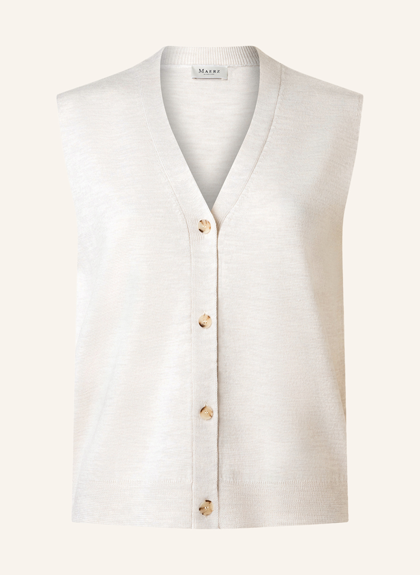 MAERZ MUENCHEN Strickweste 230400: WEISS