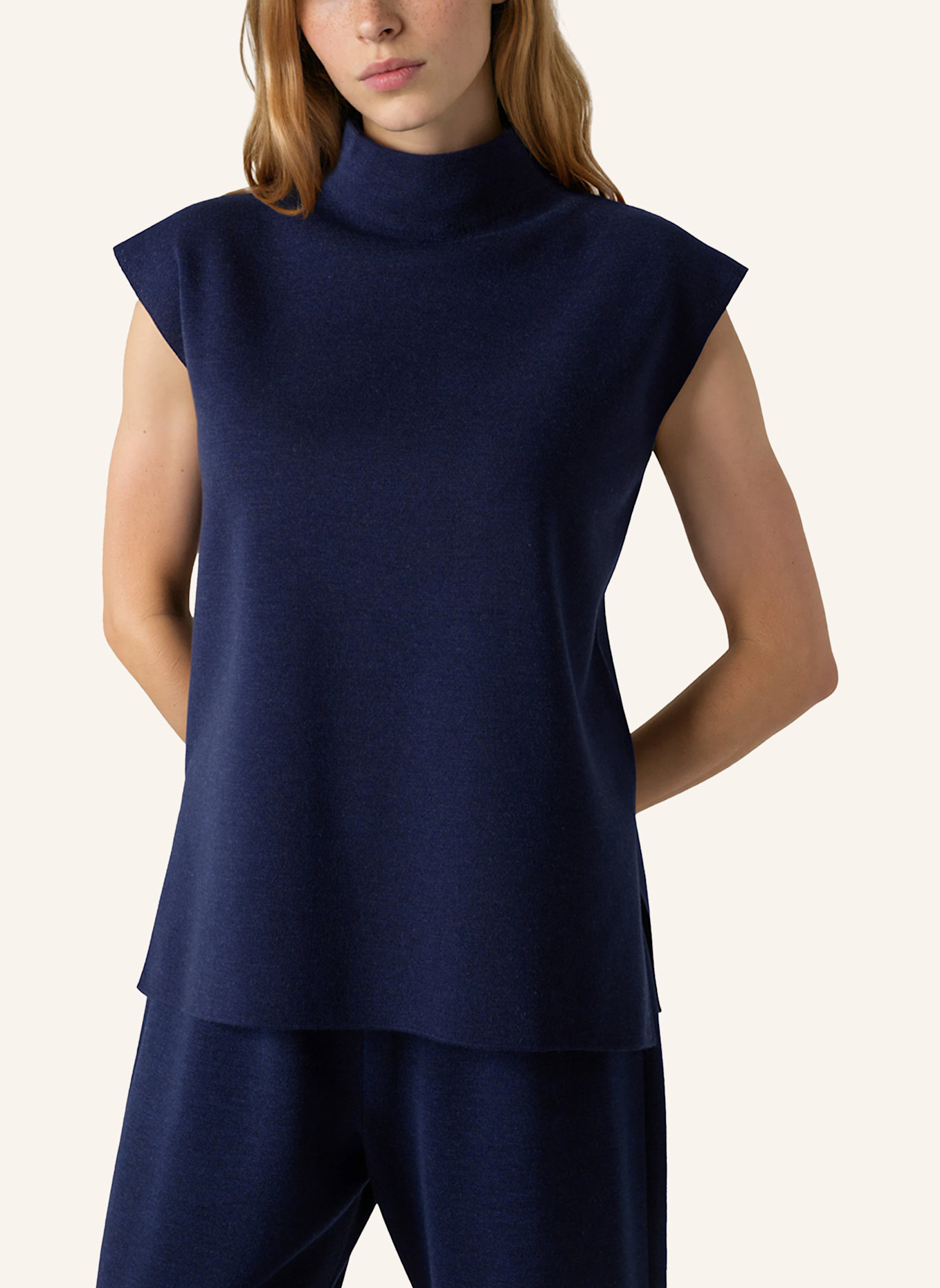 MAERZ MUENCHEN Strickpullunder 316200: BLAU