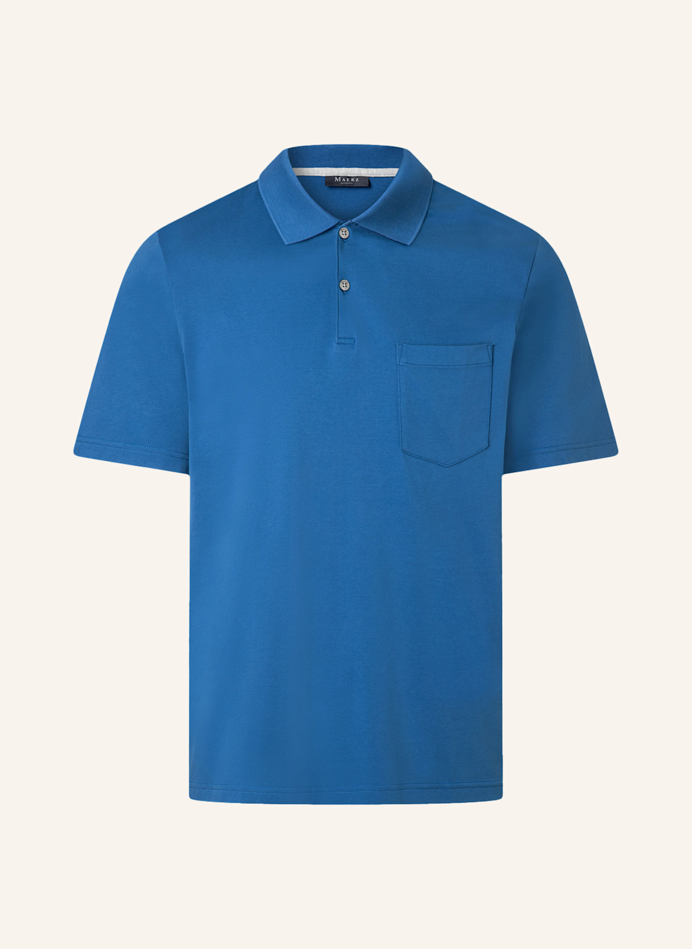 MAERZ MUENCHEN Jersey-Poloshirt: BLAU