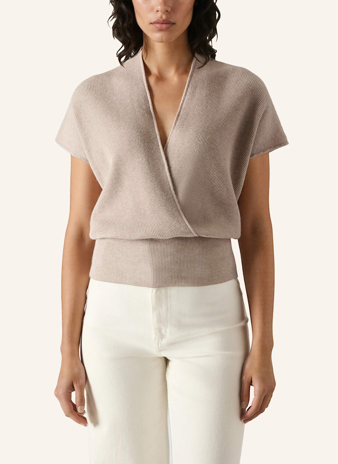 MAERZ MUENCHEN Strickpullunder 320701: BRAUN