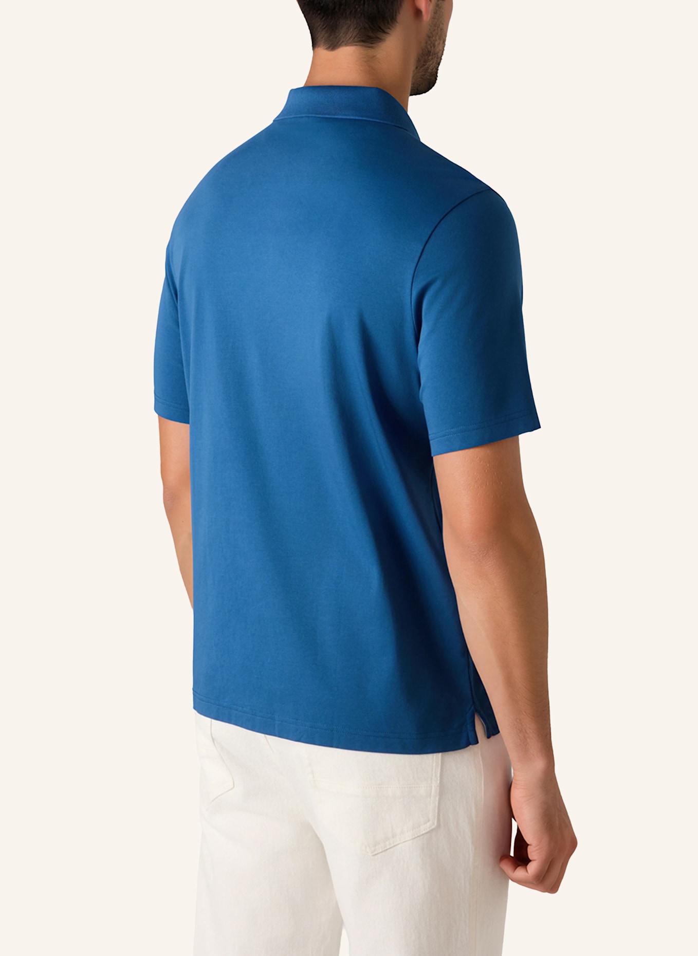 MAERZ MUENCHEN Jersey-Poloshirt: BLAU