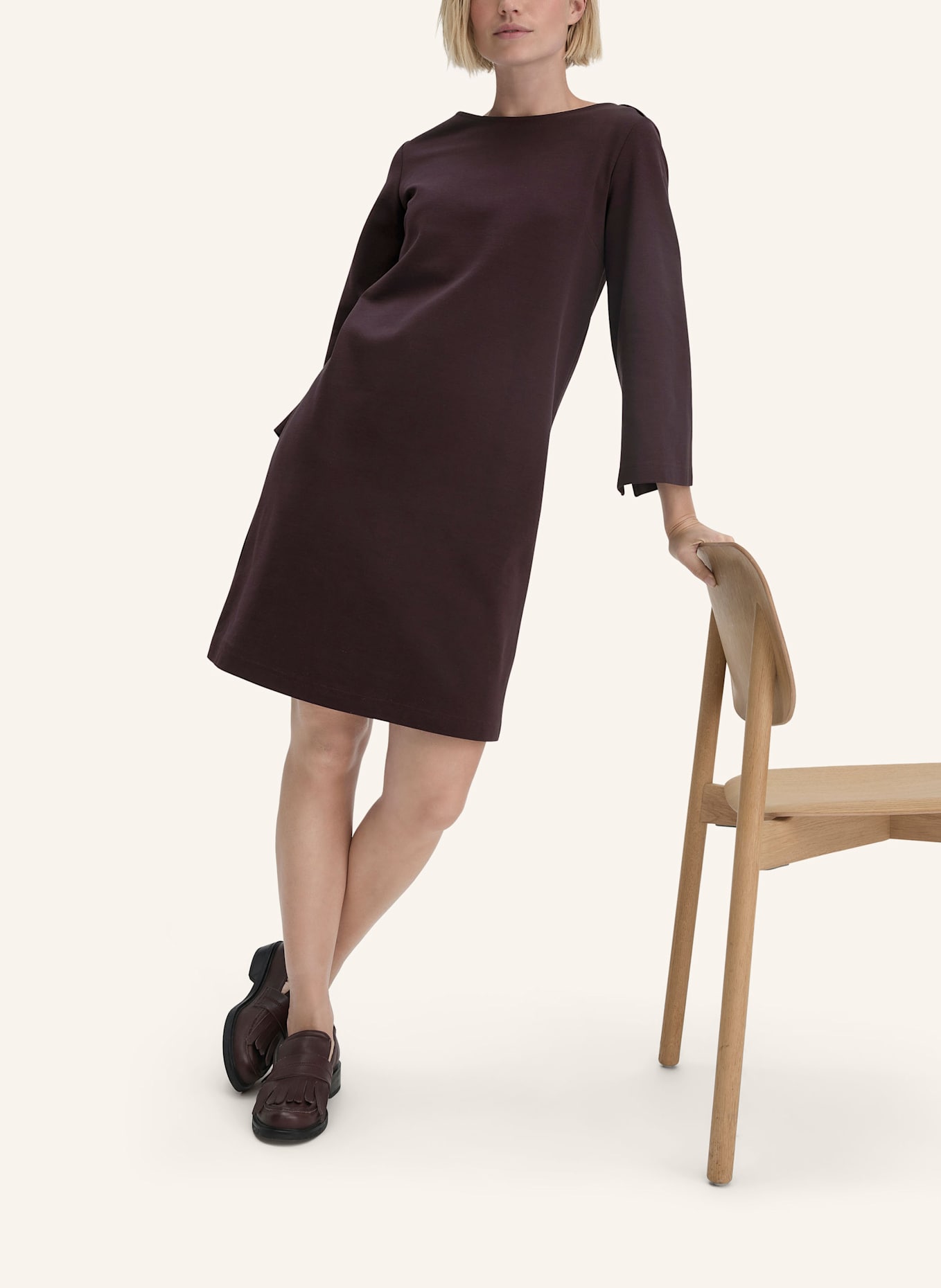 hessnatur Jersey Kleid Mini: ROT