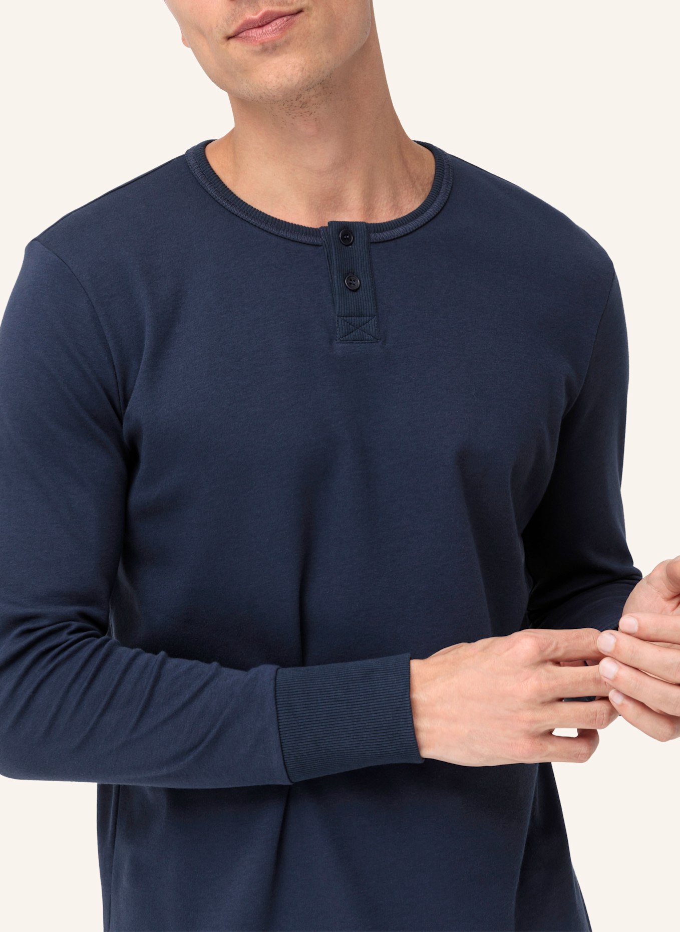 hessnatur Schlafhemd: BLAU