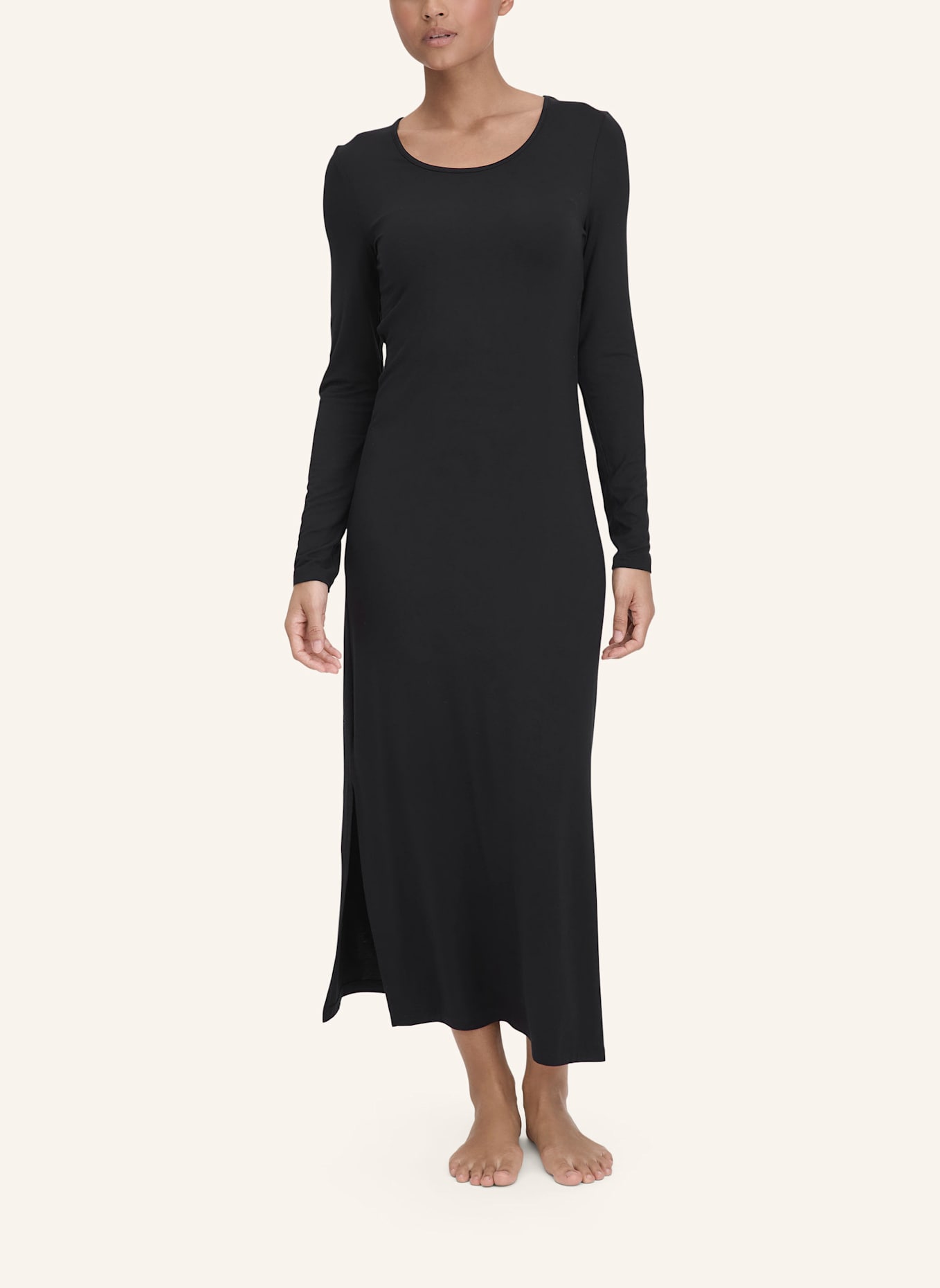 hessnatur Nachthemd: SCHWARZ