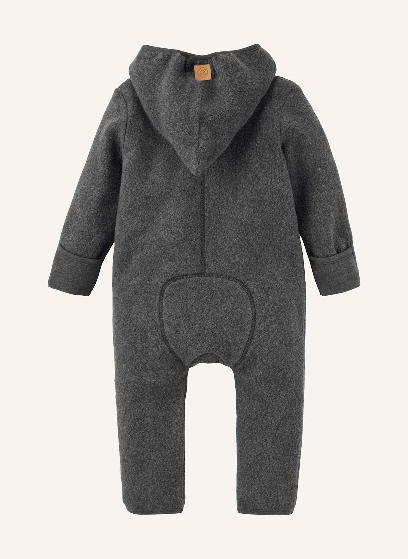 hessnatur Fleece-Overall: GRAU