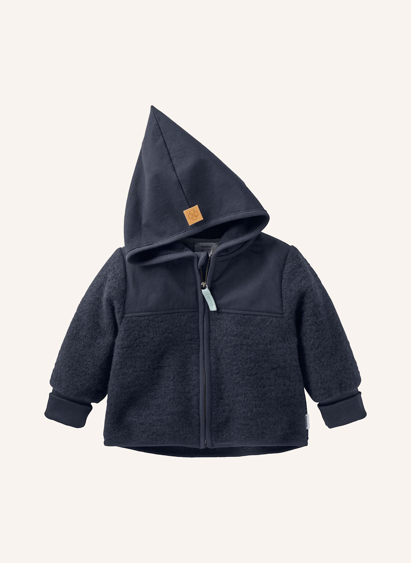 hessnatur Wollfleece Jacke: BLAU