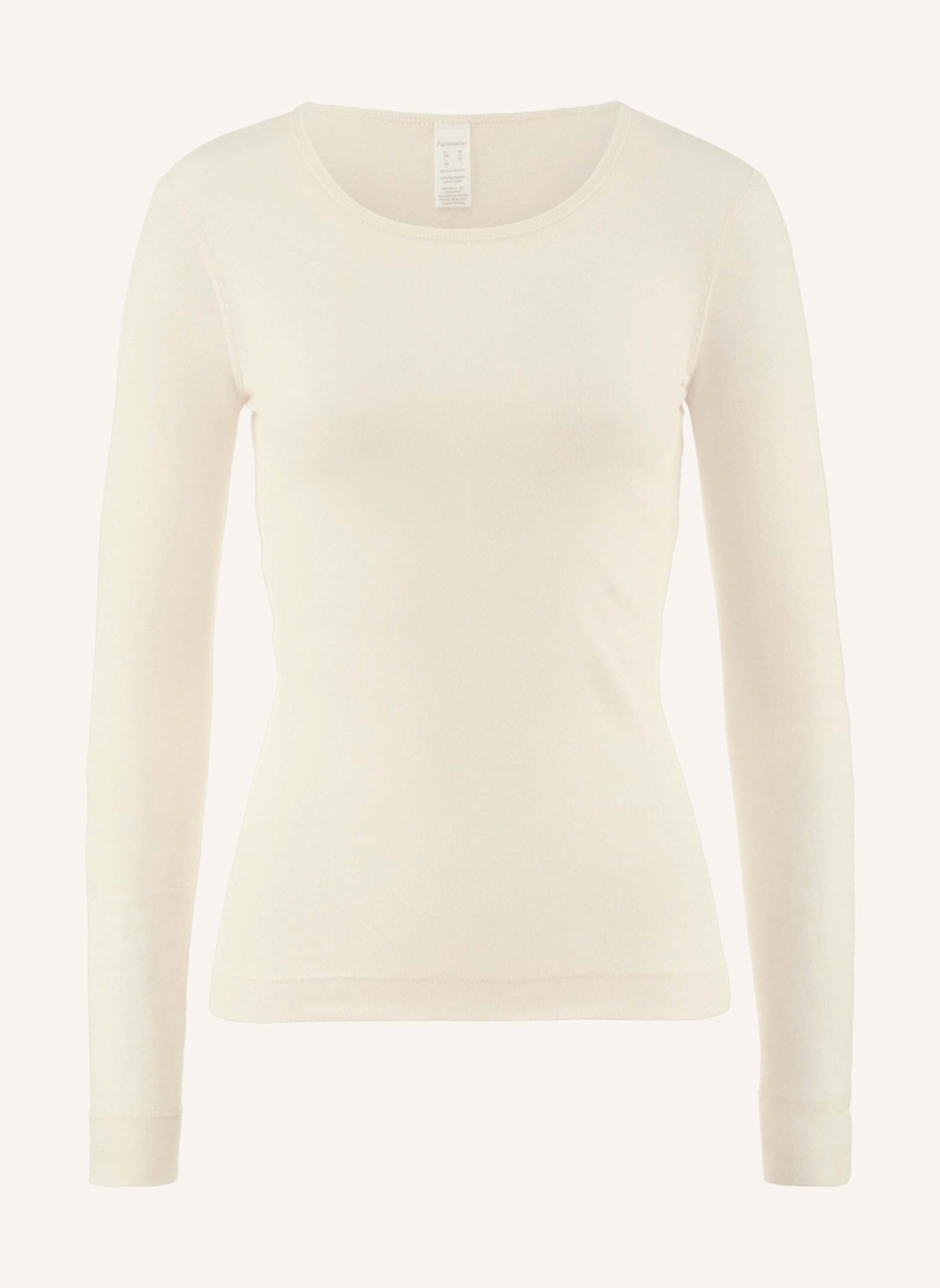 hessnatur Langarm-Shirt: BEIGE