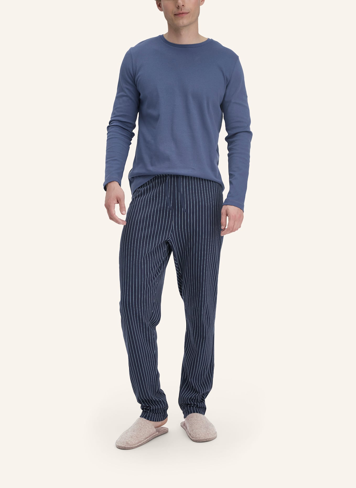 hessnatur Schlafhose: BLAU