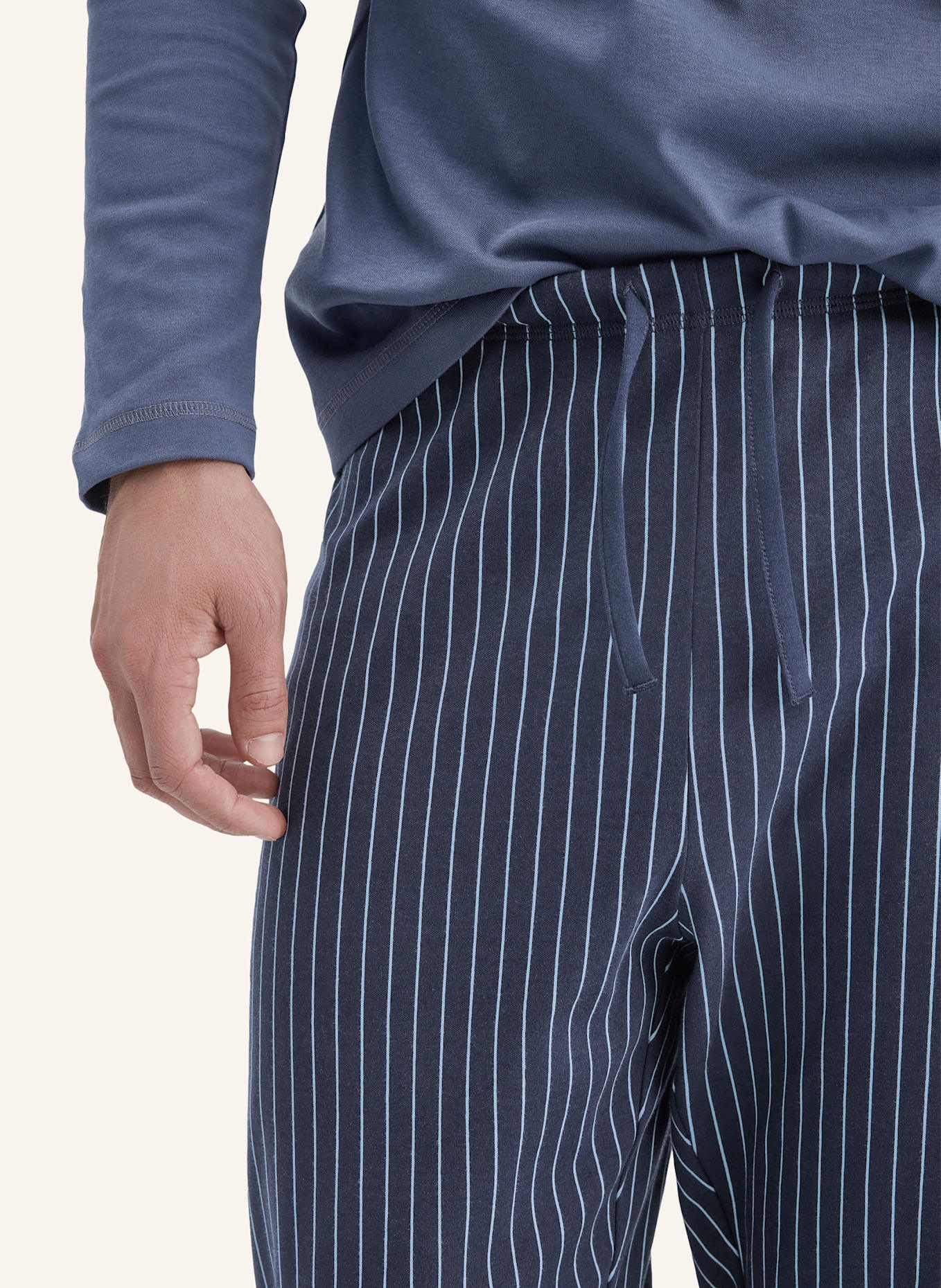 hessnatur Schlafhose: BLAU