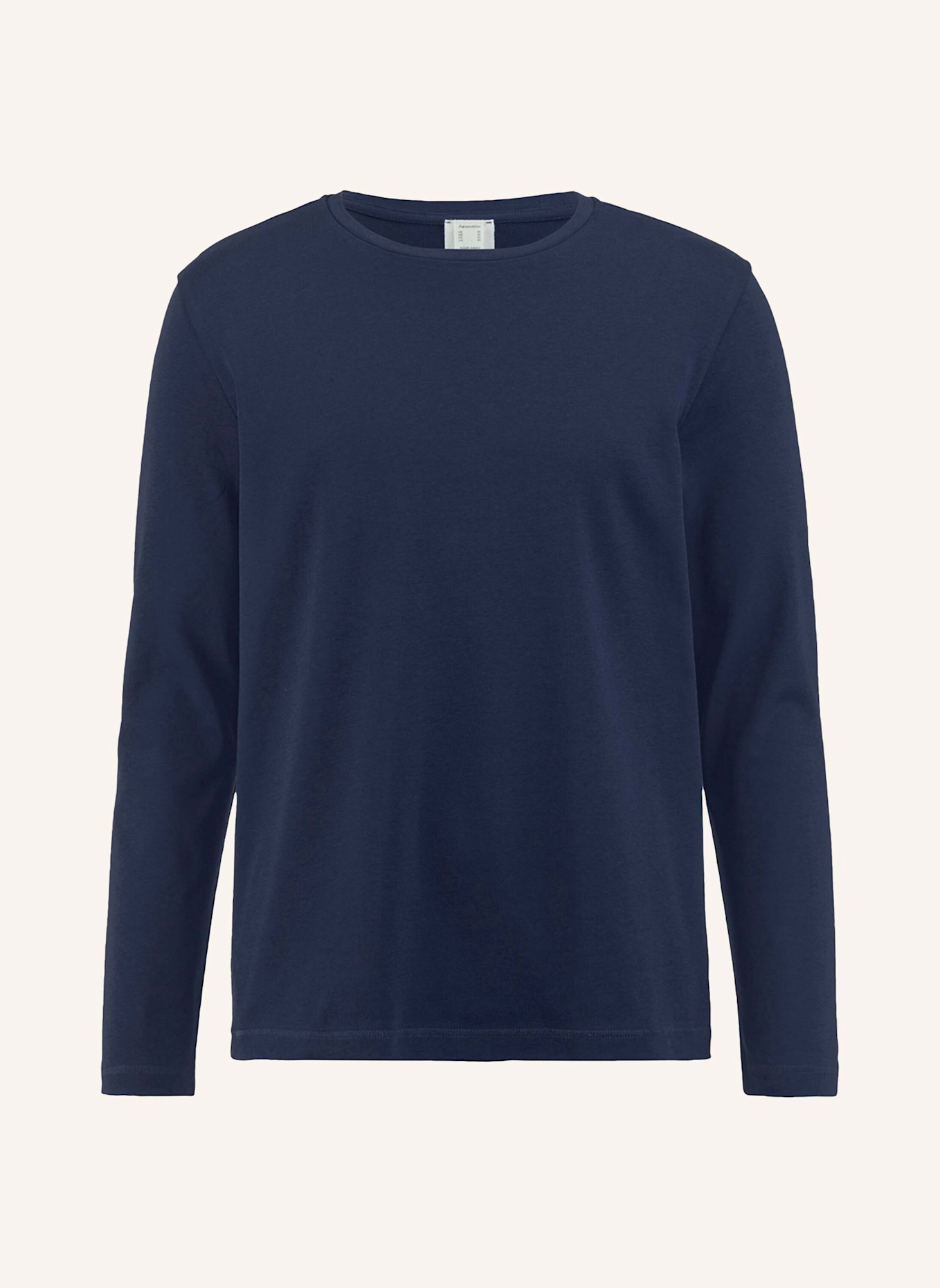 hessnatur Langarm-Schlafshirt: BLAU