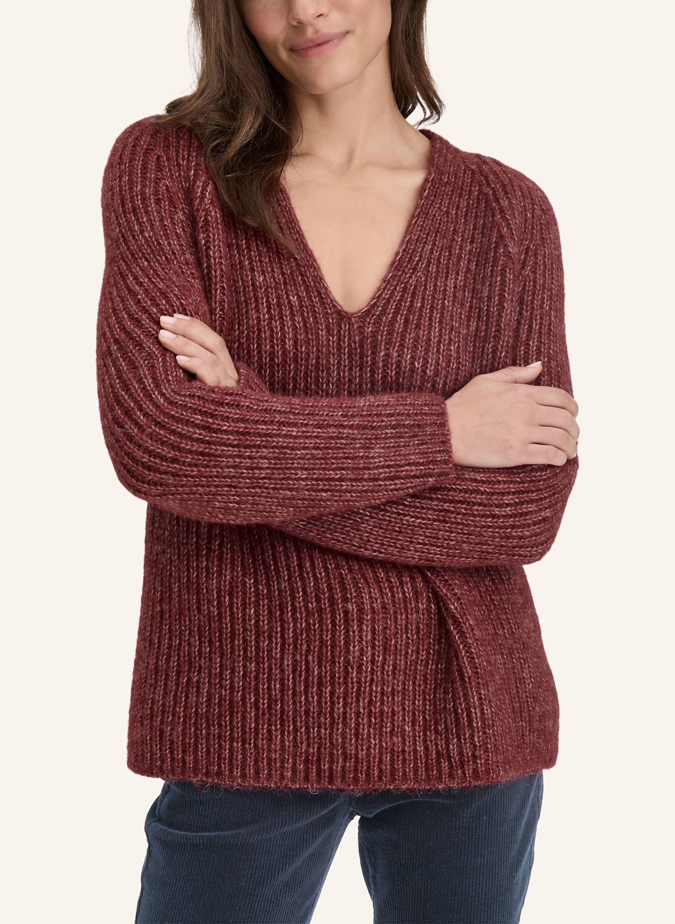 hessnatur Strick Pullover: ROT