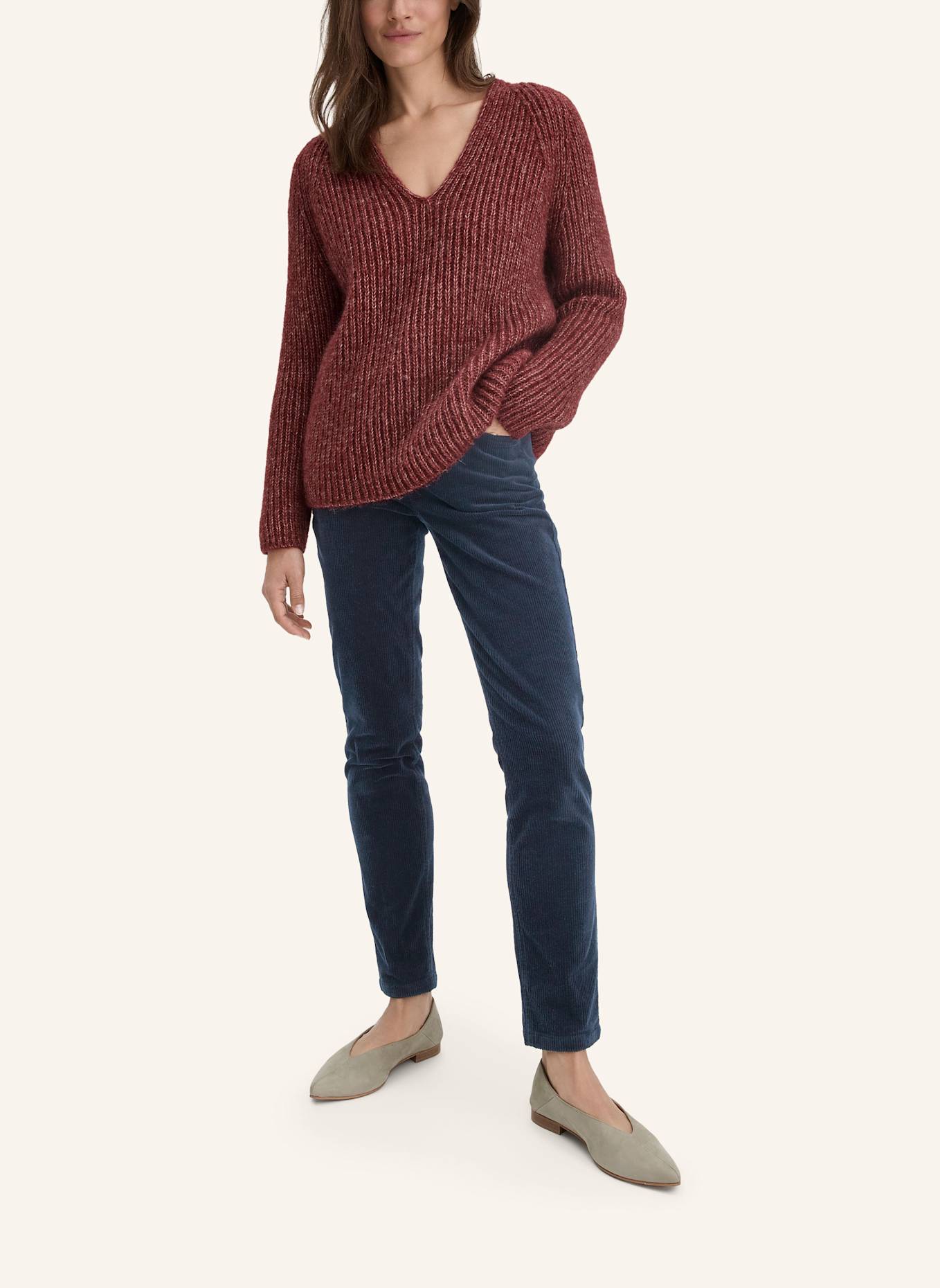 hessnatur Strick Pullover: ROT