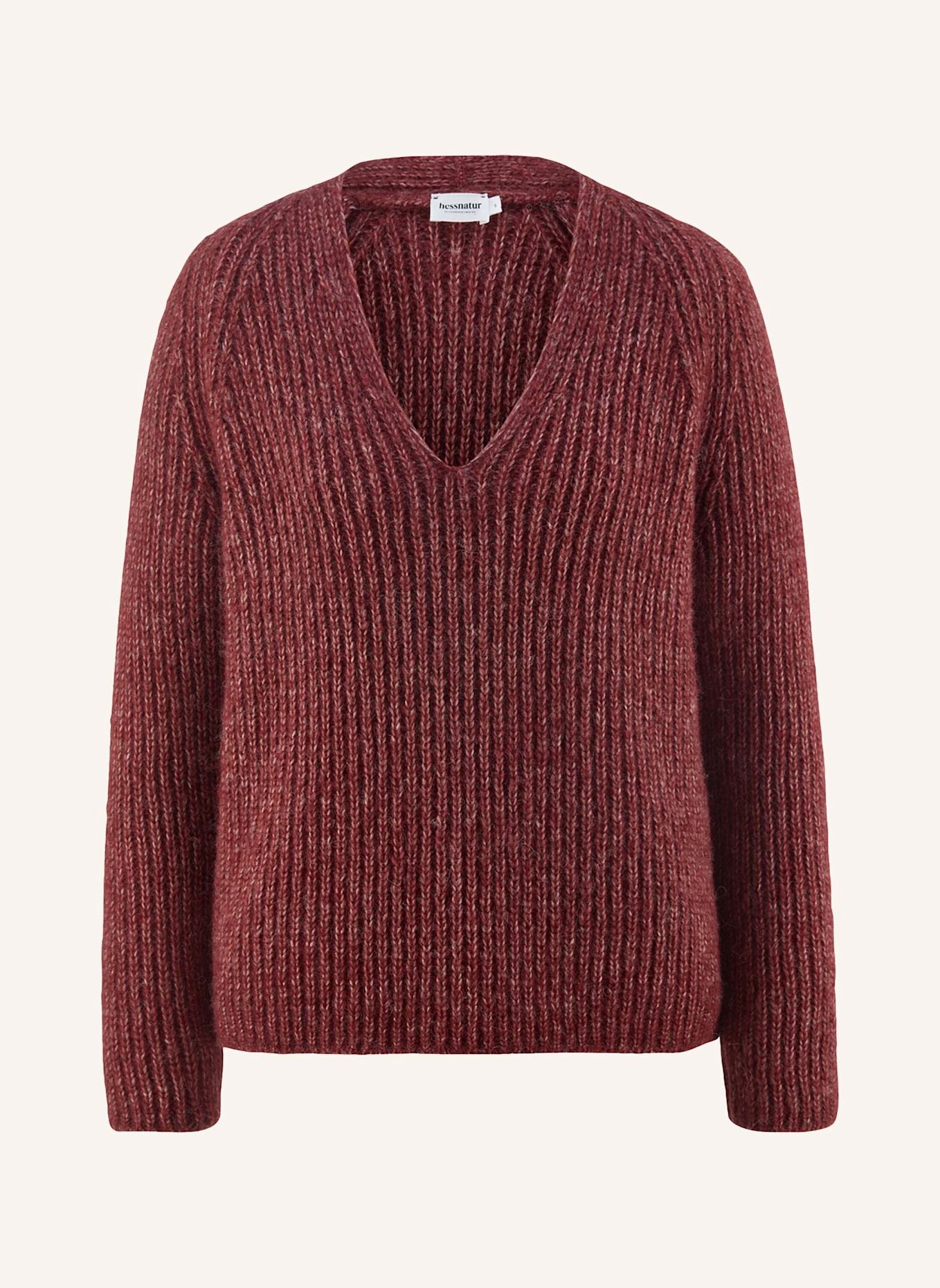hessnatur Strick Pullover: ROT
