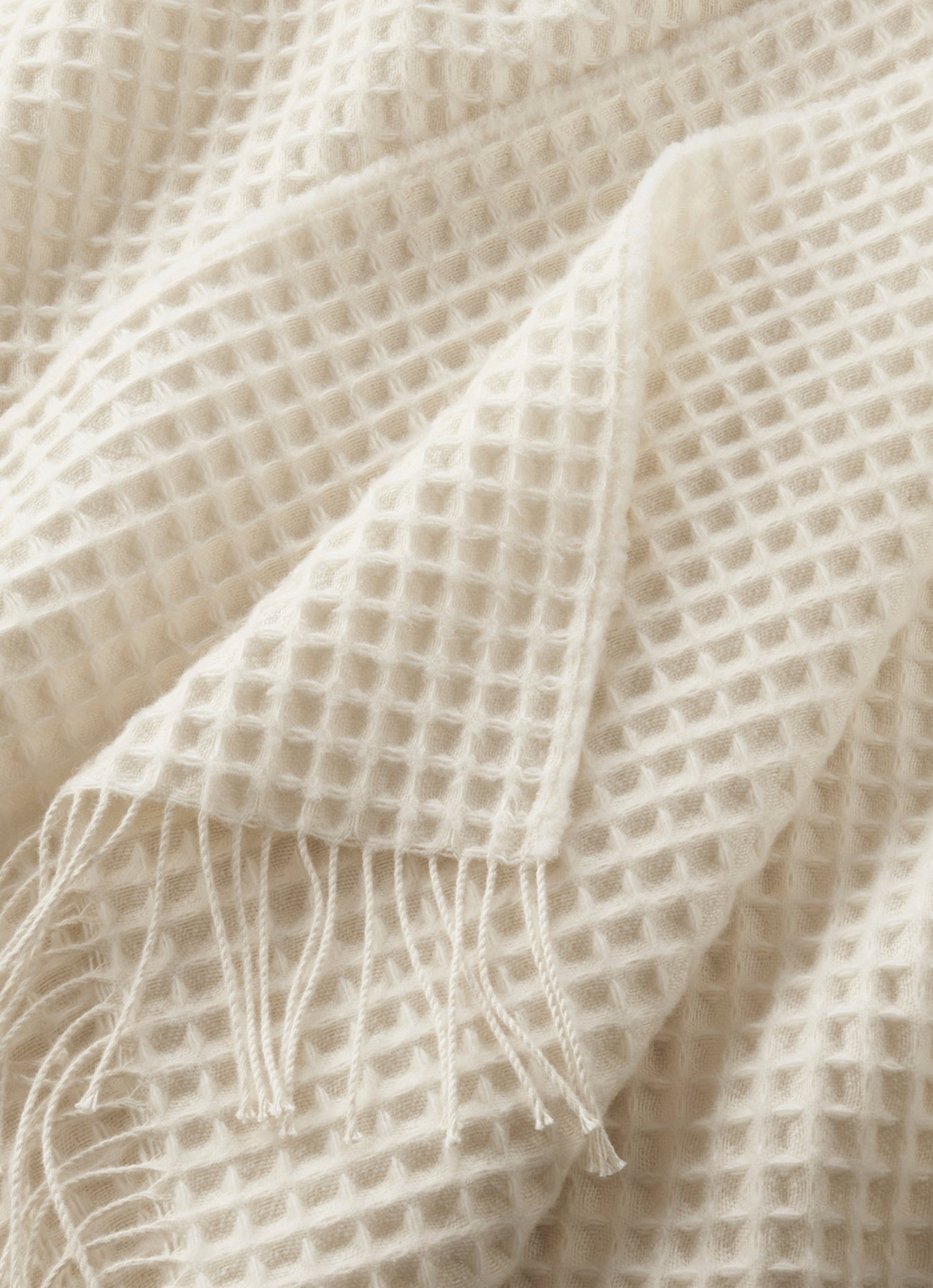 hessnatur Wollmix Waffle: BEIGE