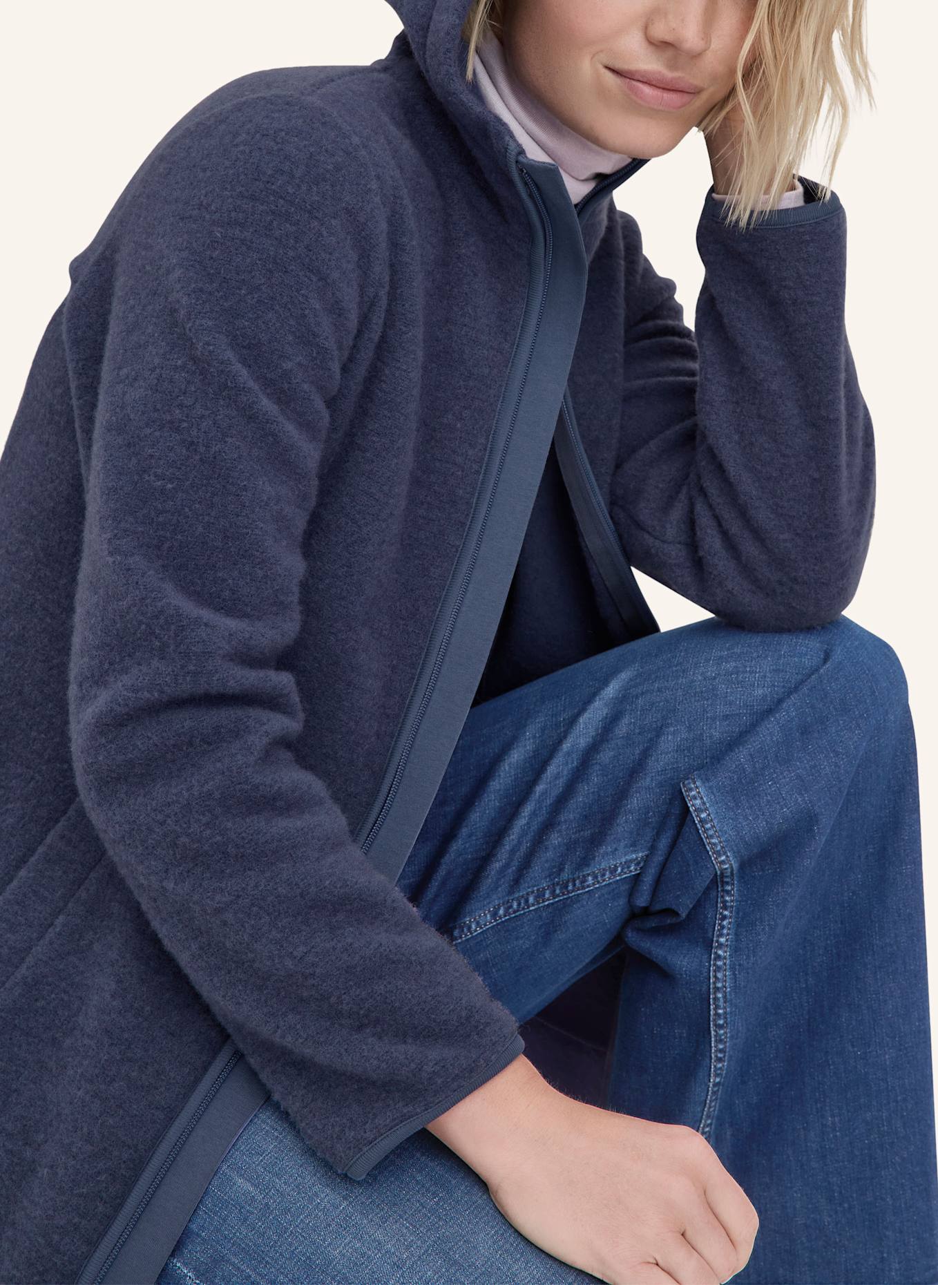 hessnatur Wollfleece Kapuzen-Jacke: LILA