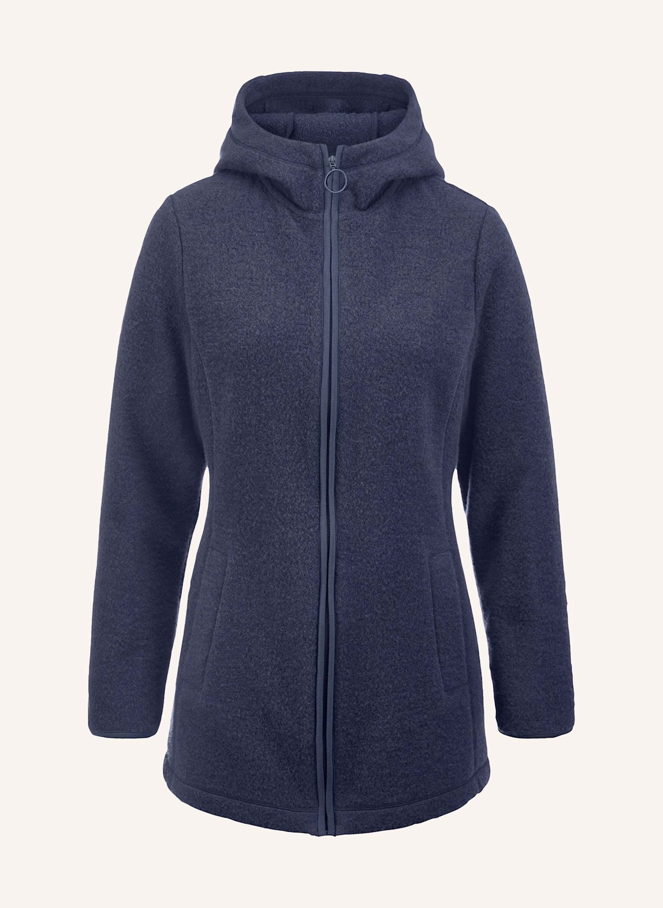 hessnatur Wollfleece Kapuzen-Jacke: LILA