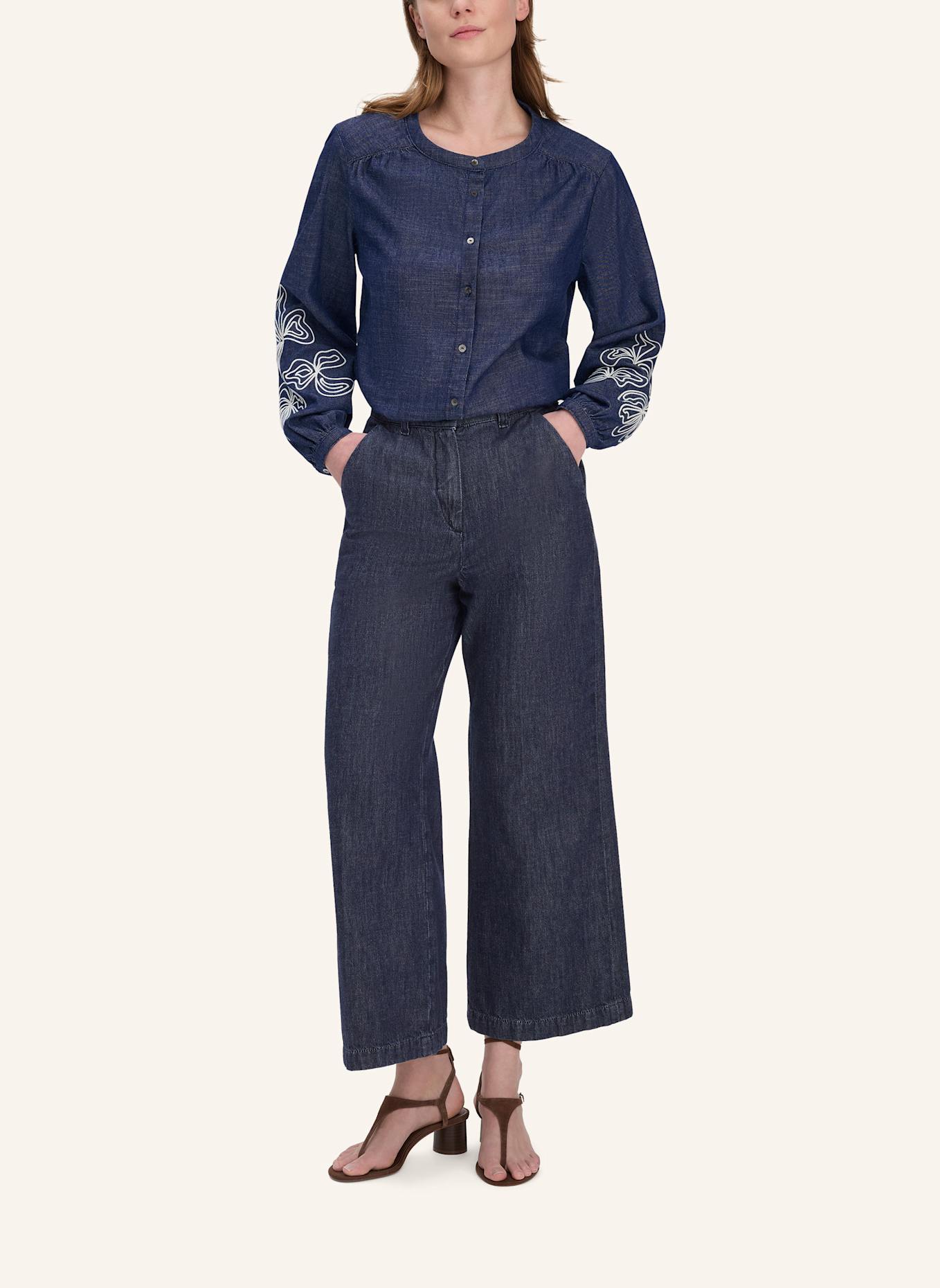 hessnatur Jeans Bluse: BLAU