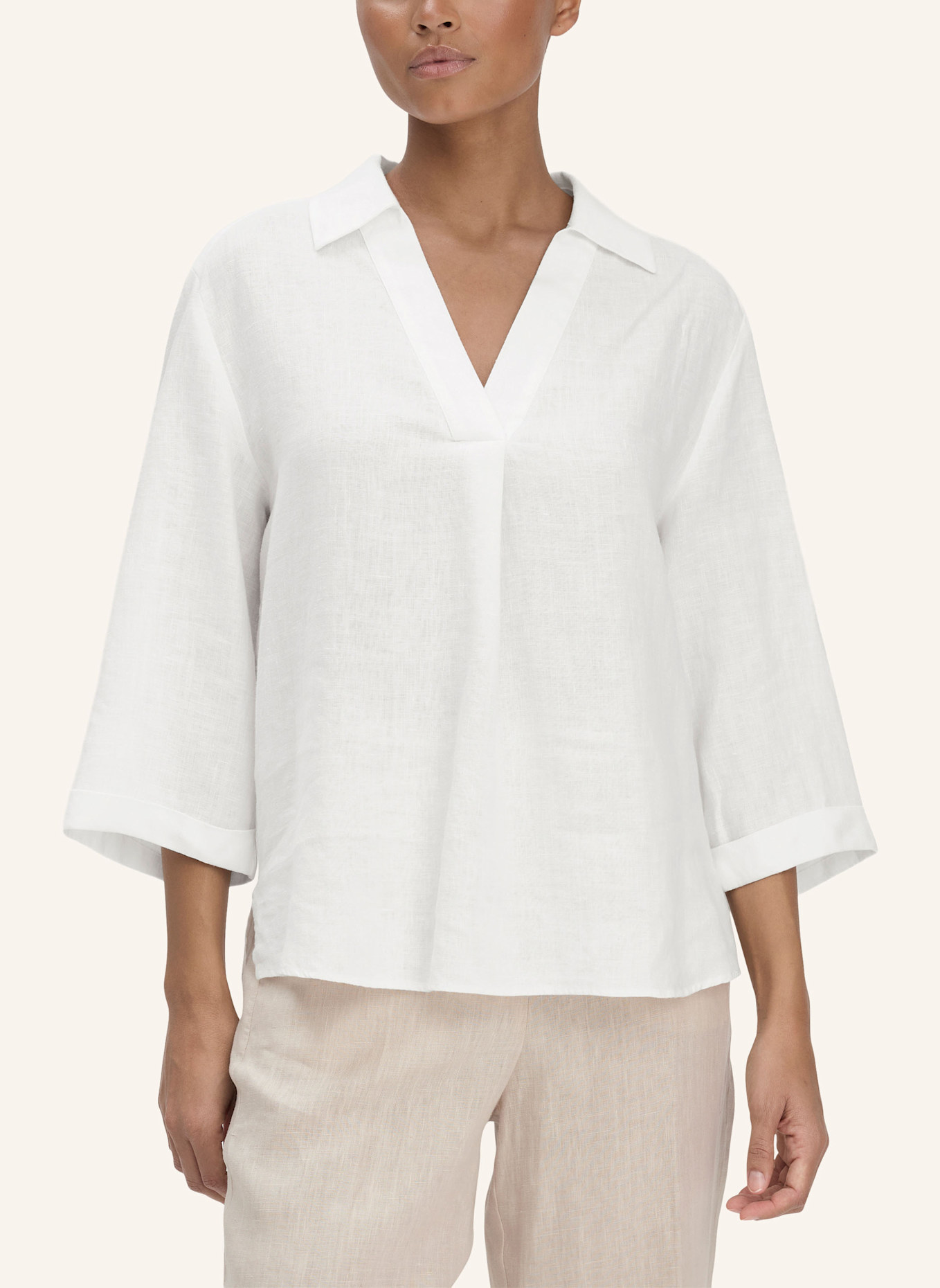 hessnatur Bluse: WEISS