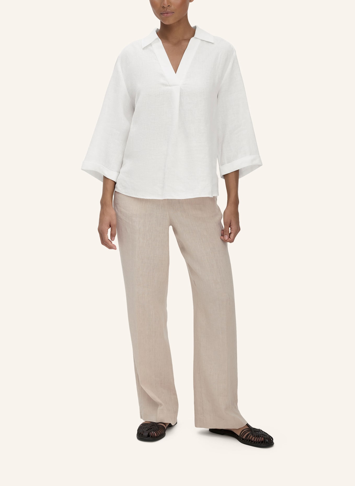 hessnatur Bluse: WEISS