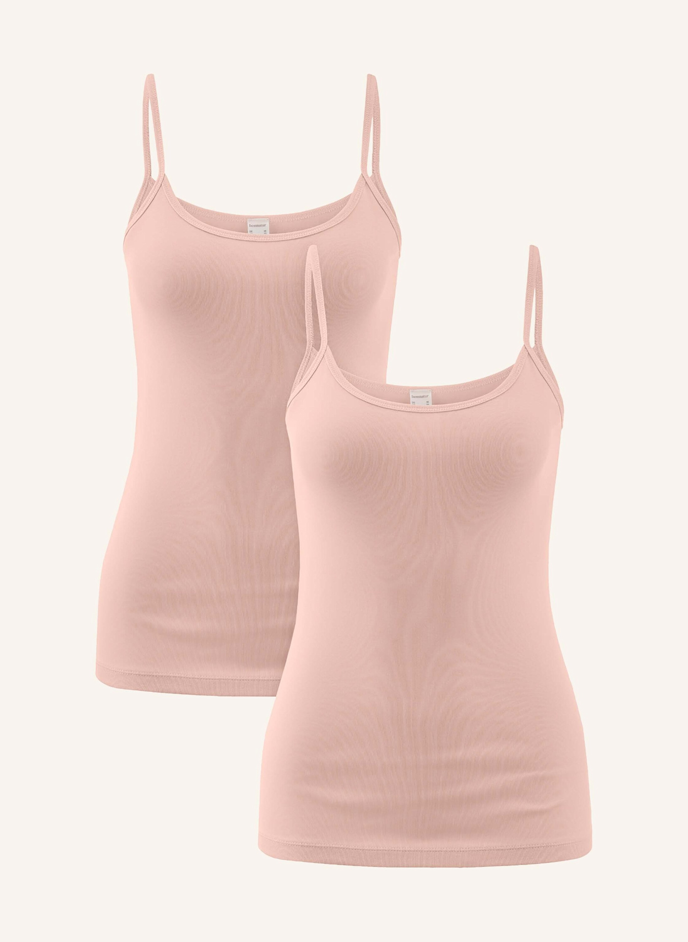 hessnatur Spaghetti Top Fitted 2er-Set: ROSA