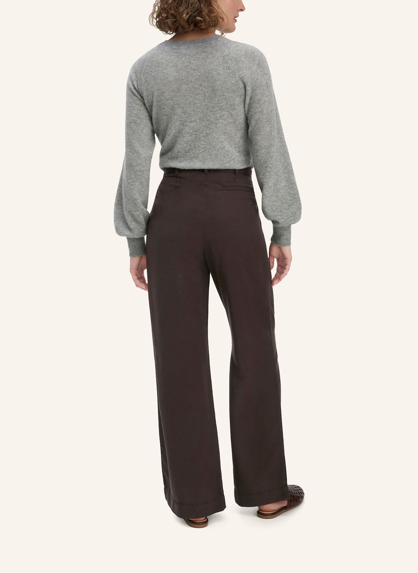 hessnatur Bundfalten Hose: BRAUN