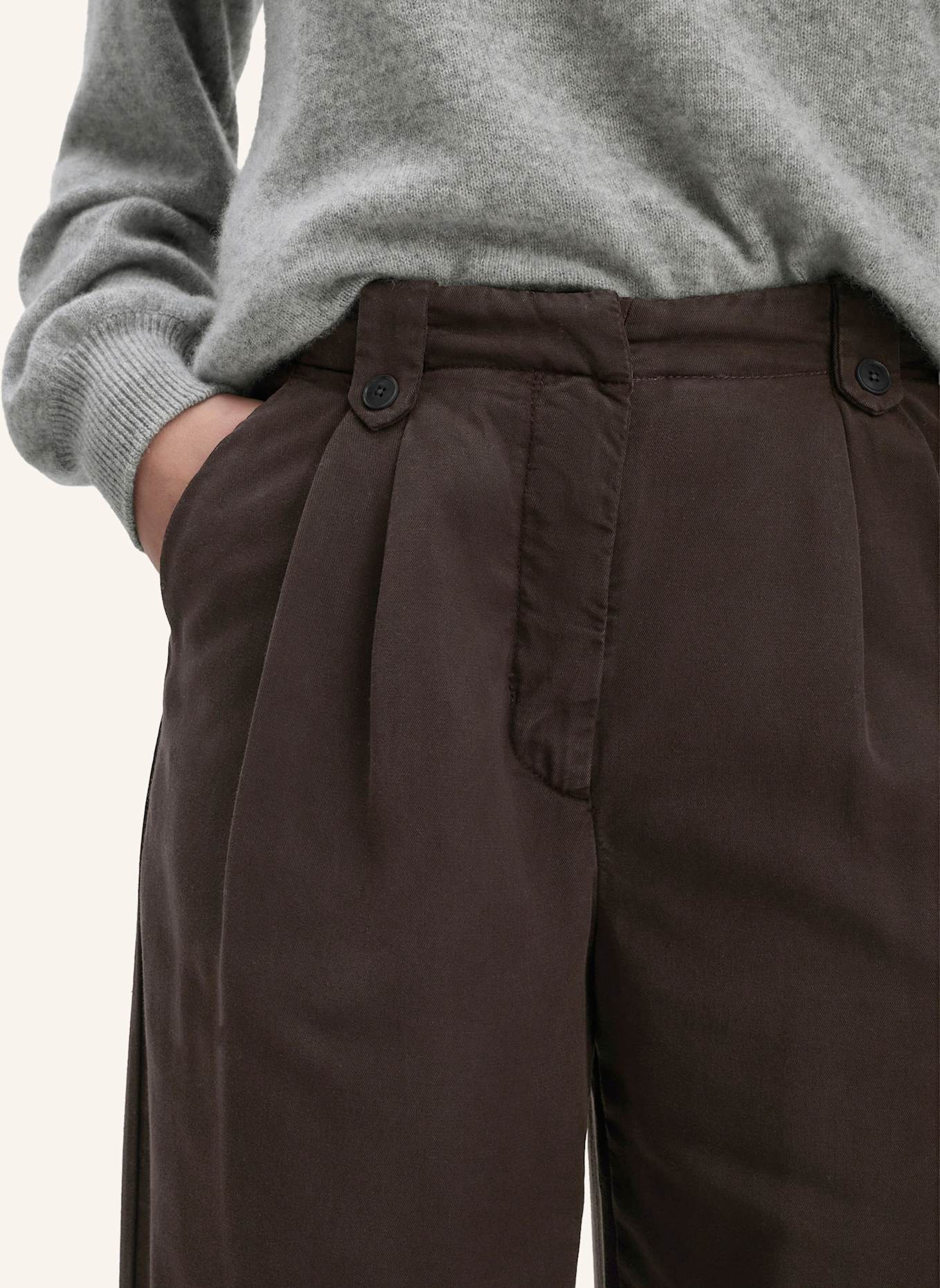 hessnatur Bundfalten Hose: BRAUN