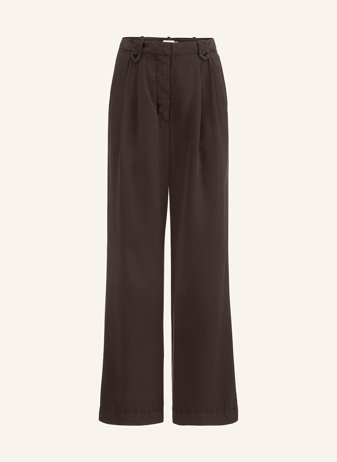 hessnatur Bundfalten Hose: BRAUN