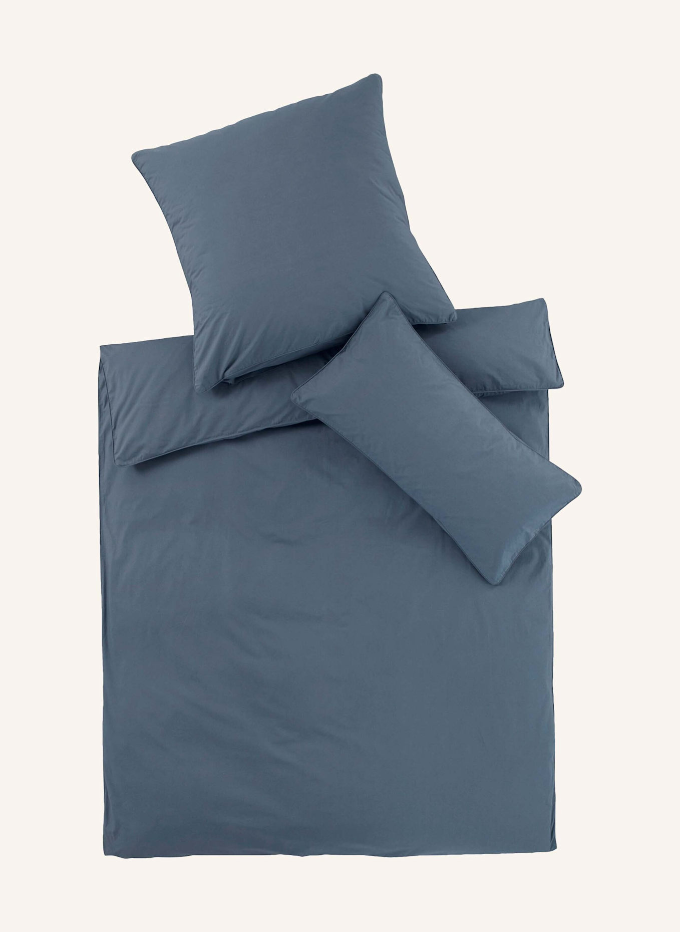 hessnatur Perkal Bettwäsche-Set: BLAU