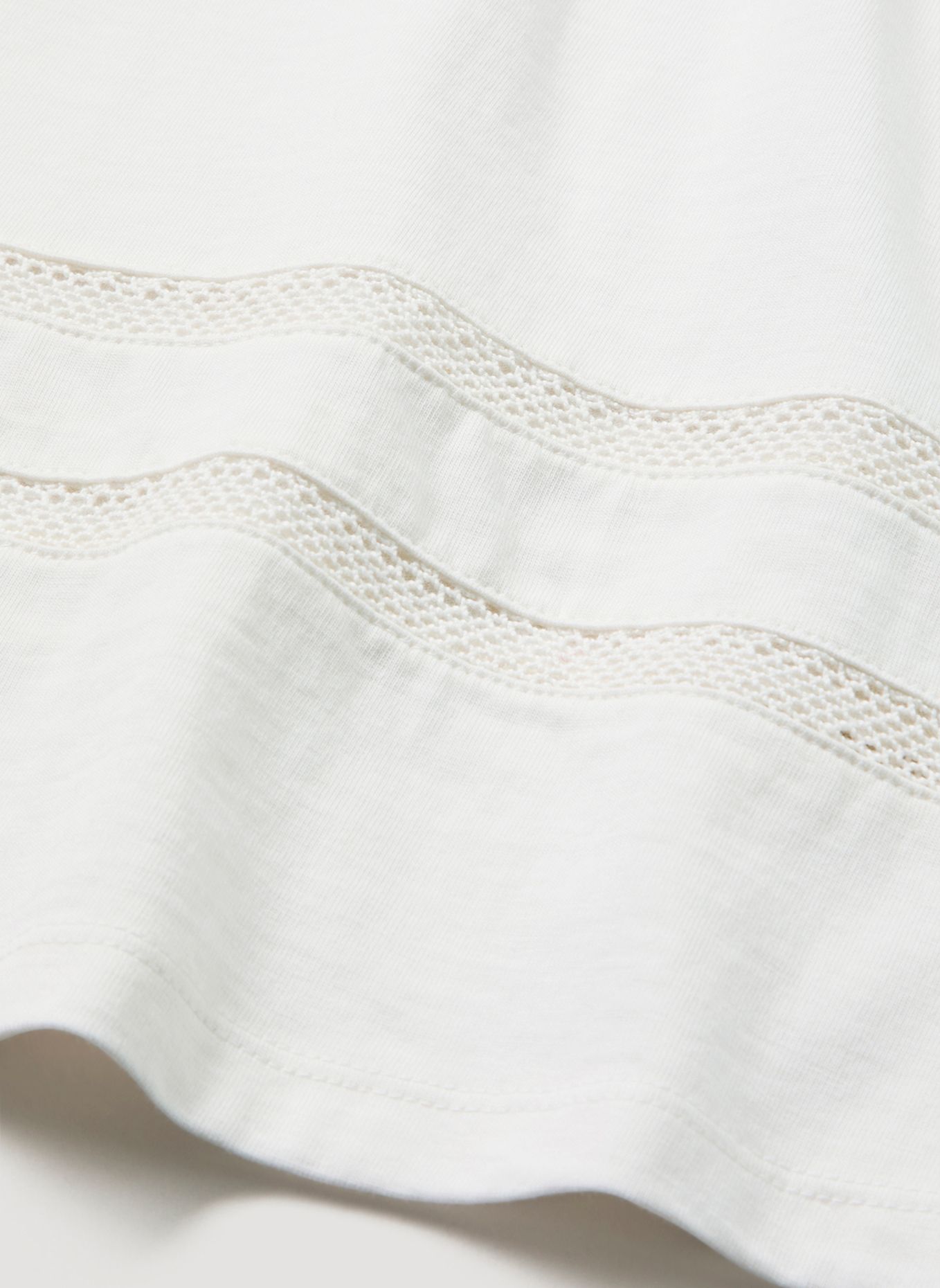 hessnatur Bohemian Longsleeve: WEISS