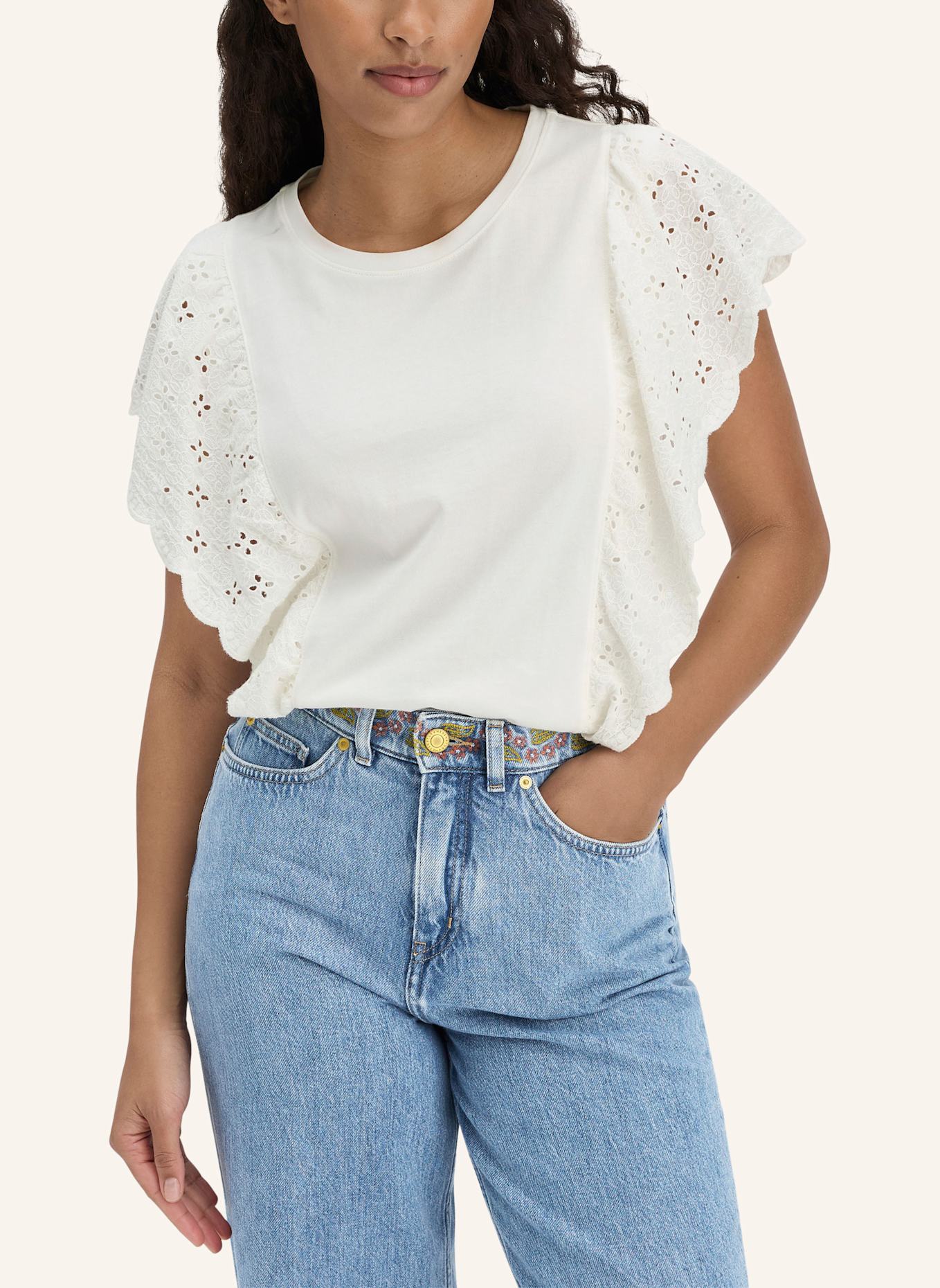 hessnatur Bohemian T-Shirt: WEISS