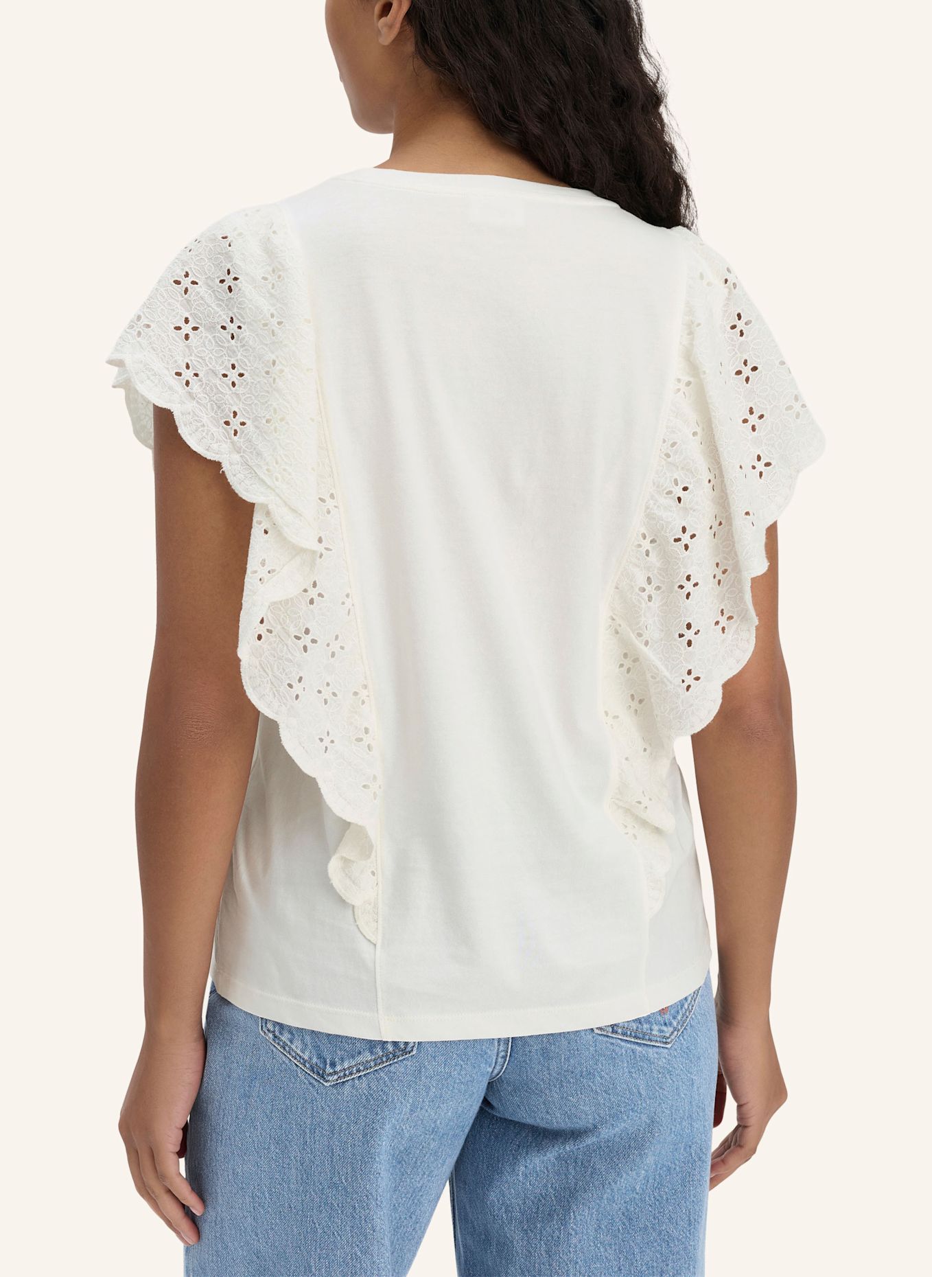 hessnatur Bohemian T-Shirt: WEISS