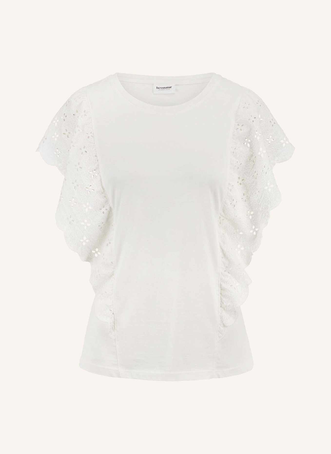 hessnatur Bohemian T-Shirt: WEISS