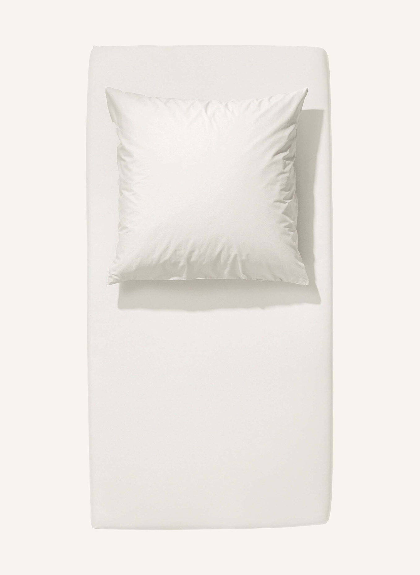 hessnatur Satin Spannbettlaken: WEISS