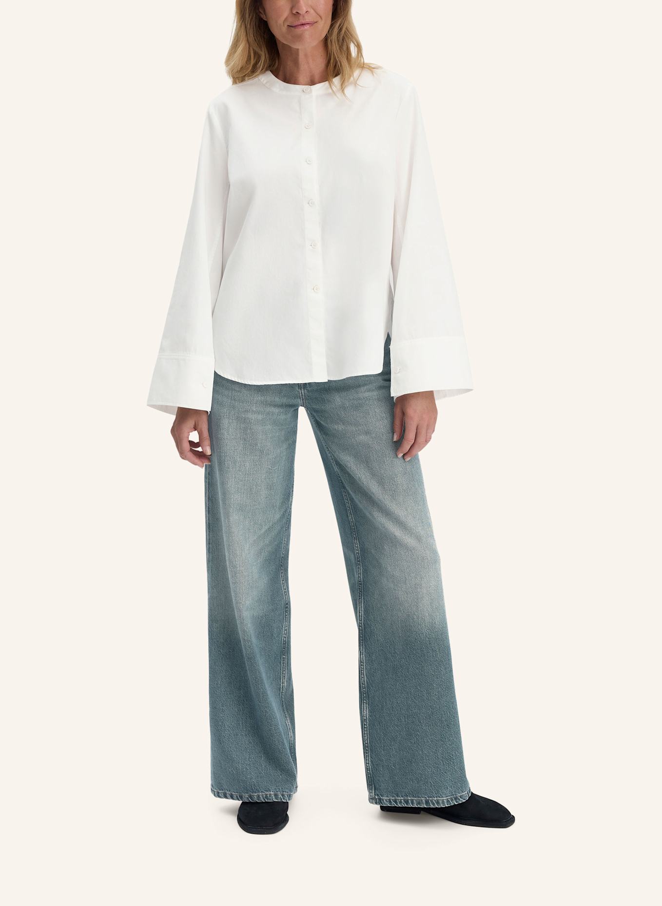 hessnatur Bluse Relaxed: WEISS