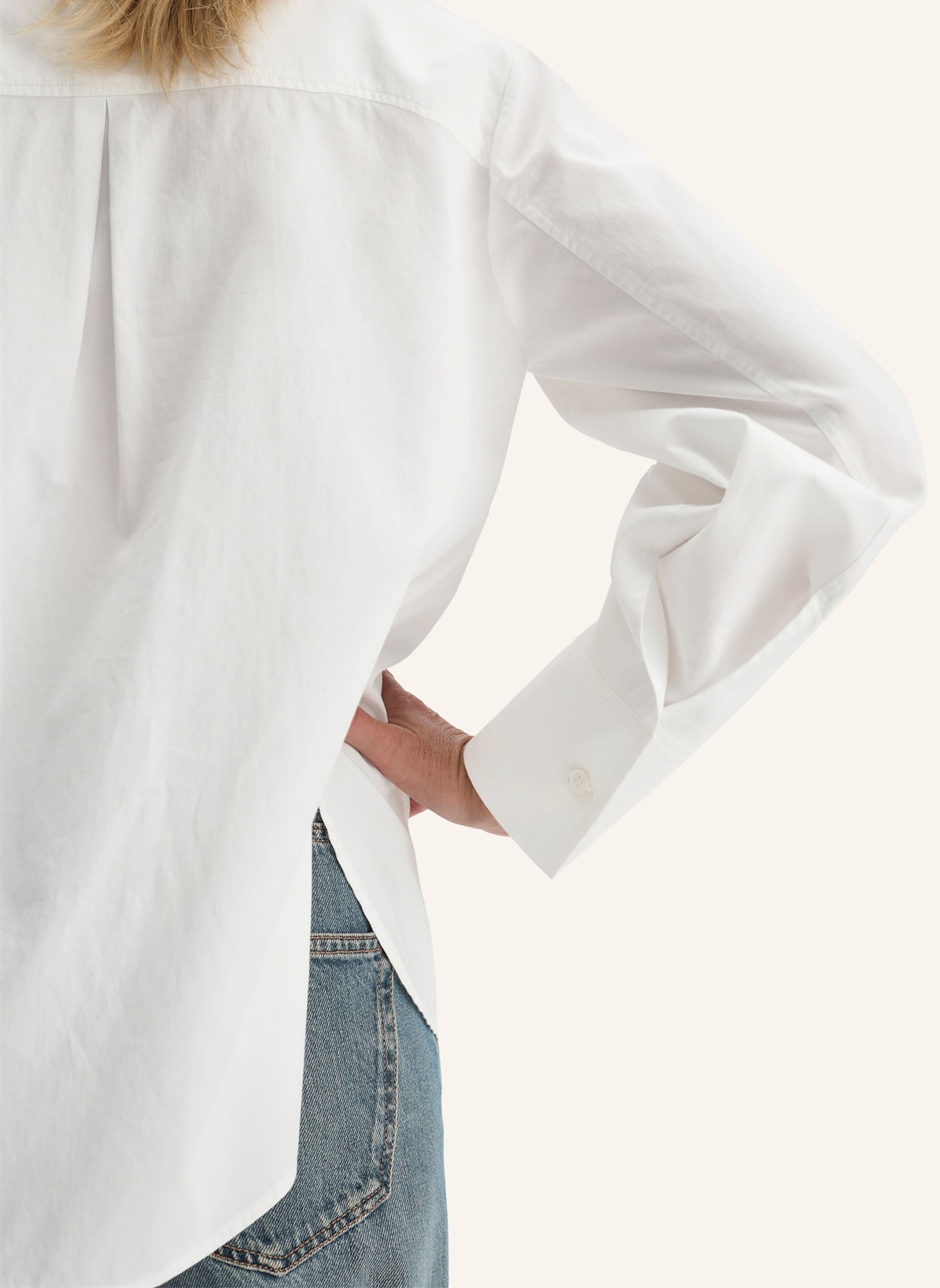 hessnatur Bluse Relaxed: WEISS