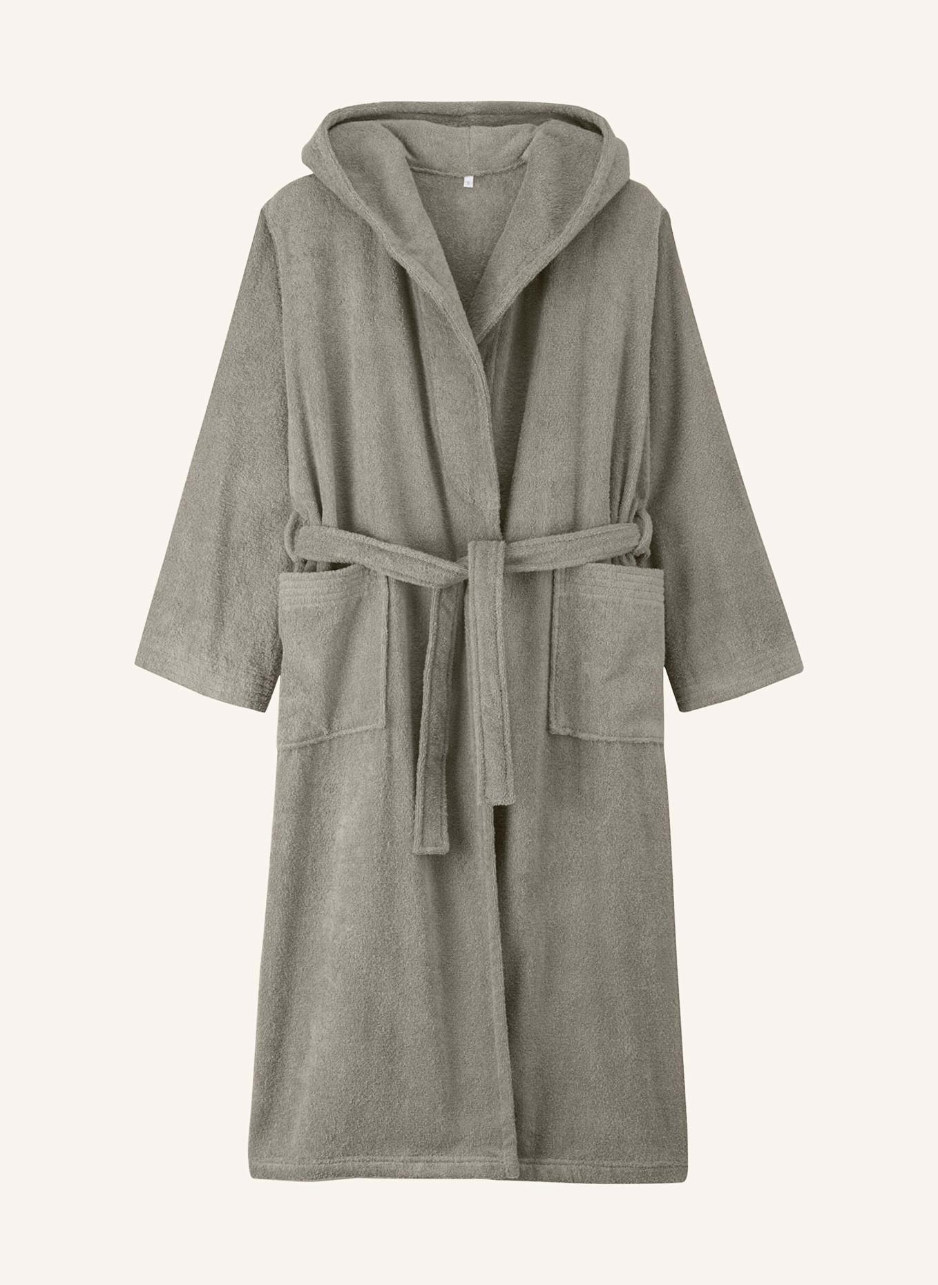 hessnatur Langer Bademantel Relaxed: BEIGE