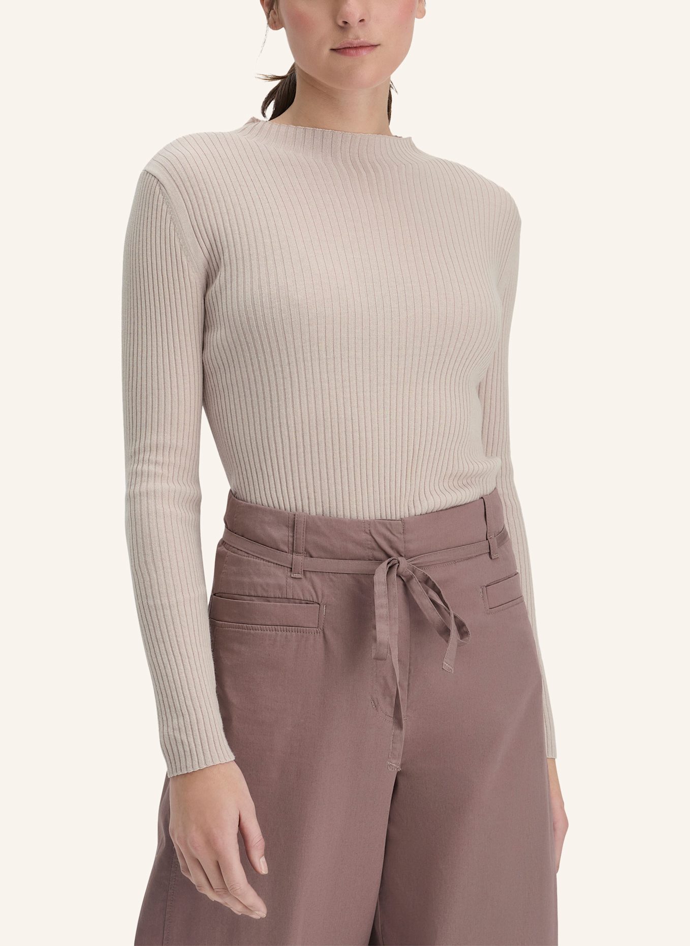 hessnatur Strick Pullover: BEIGE