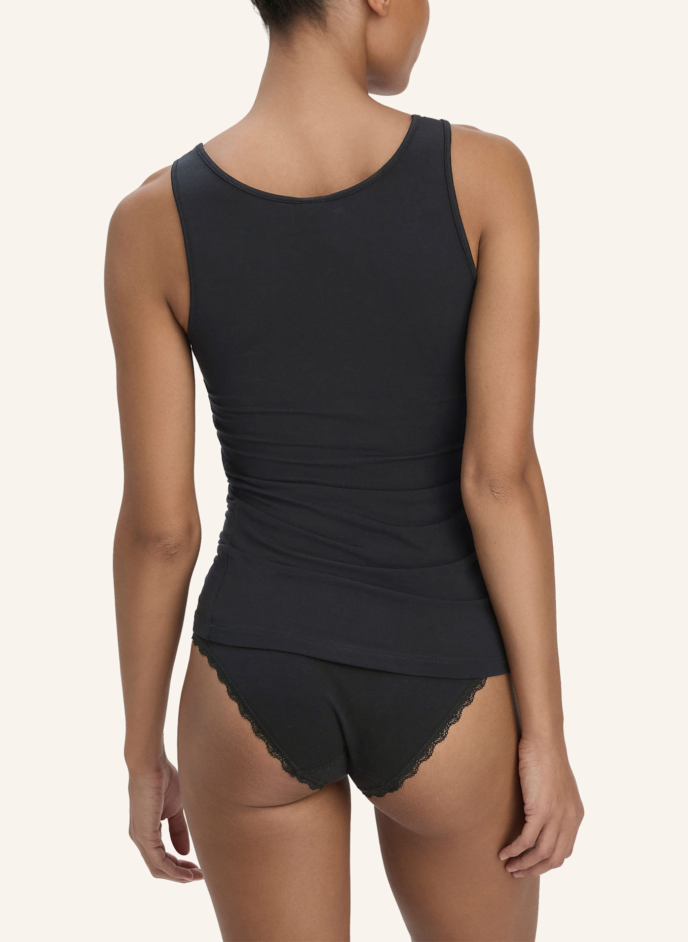 hessnatur Tank Top: SCHWARZ