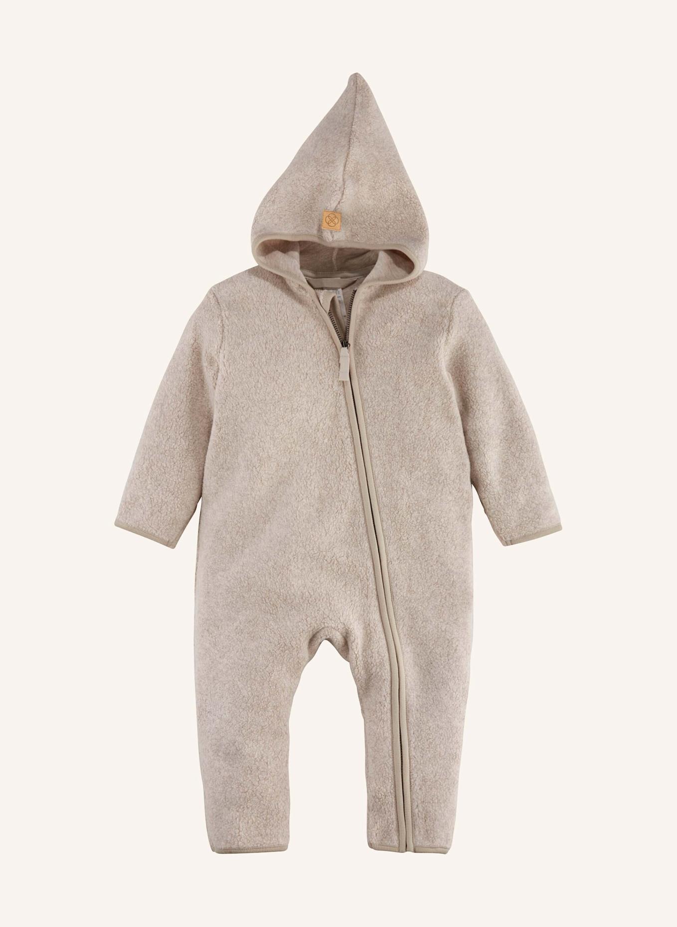 hessnatur Fleece-Overall: BEIGE