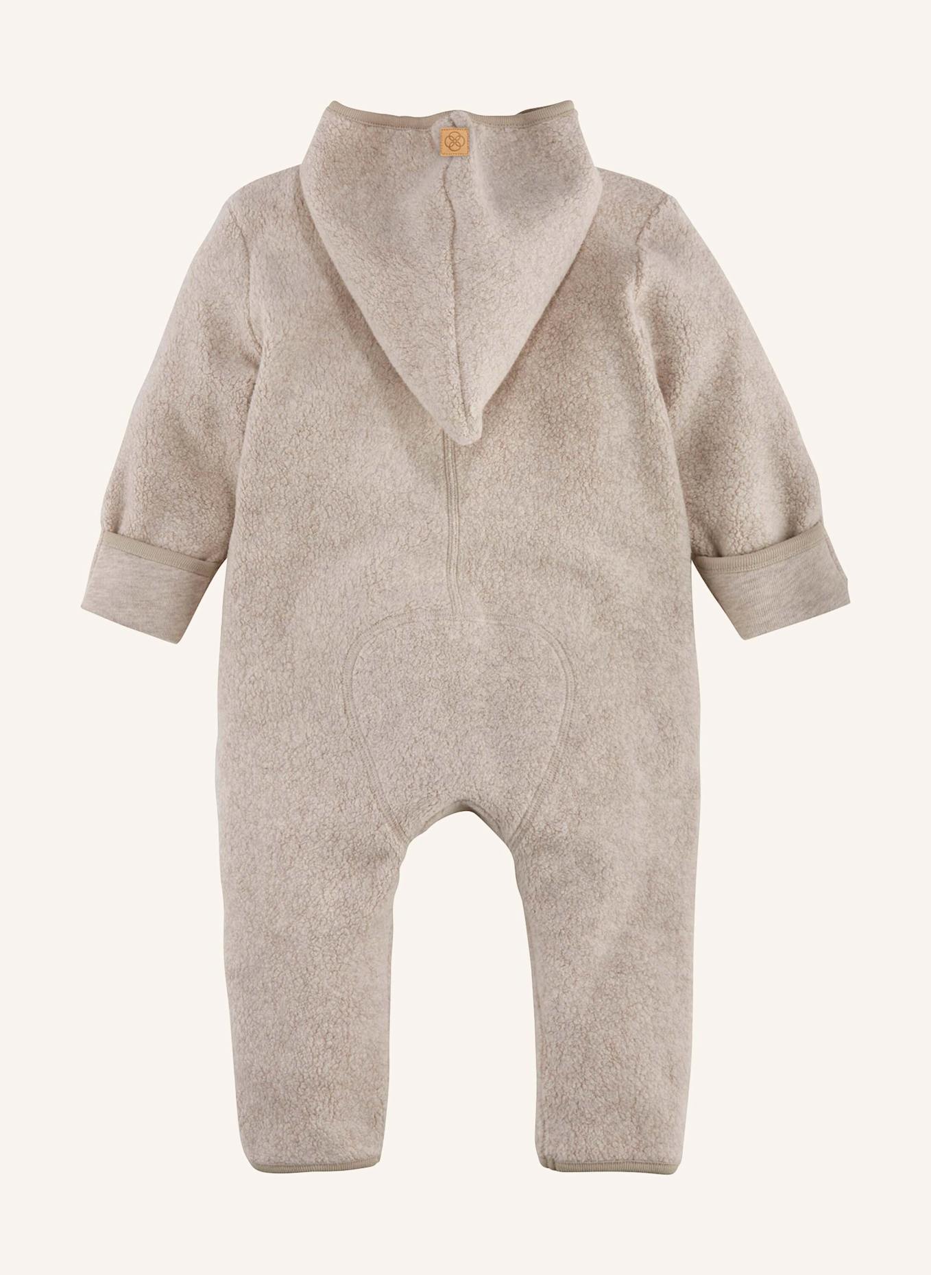 hessnatur Fleece-Overall: BEIGE
